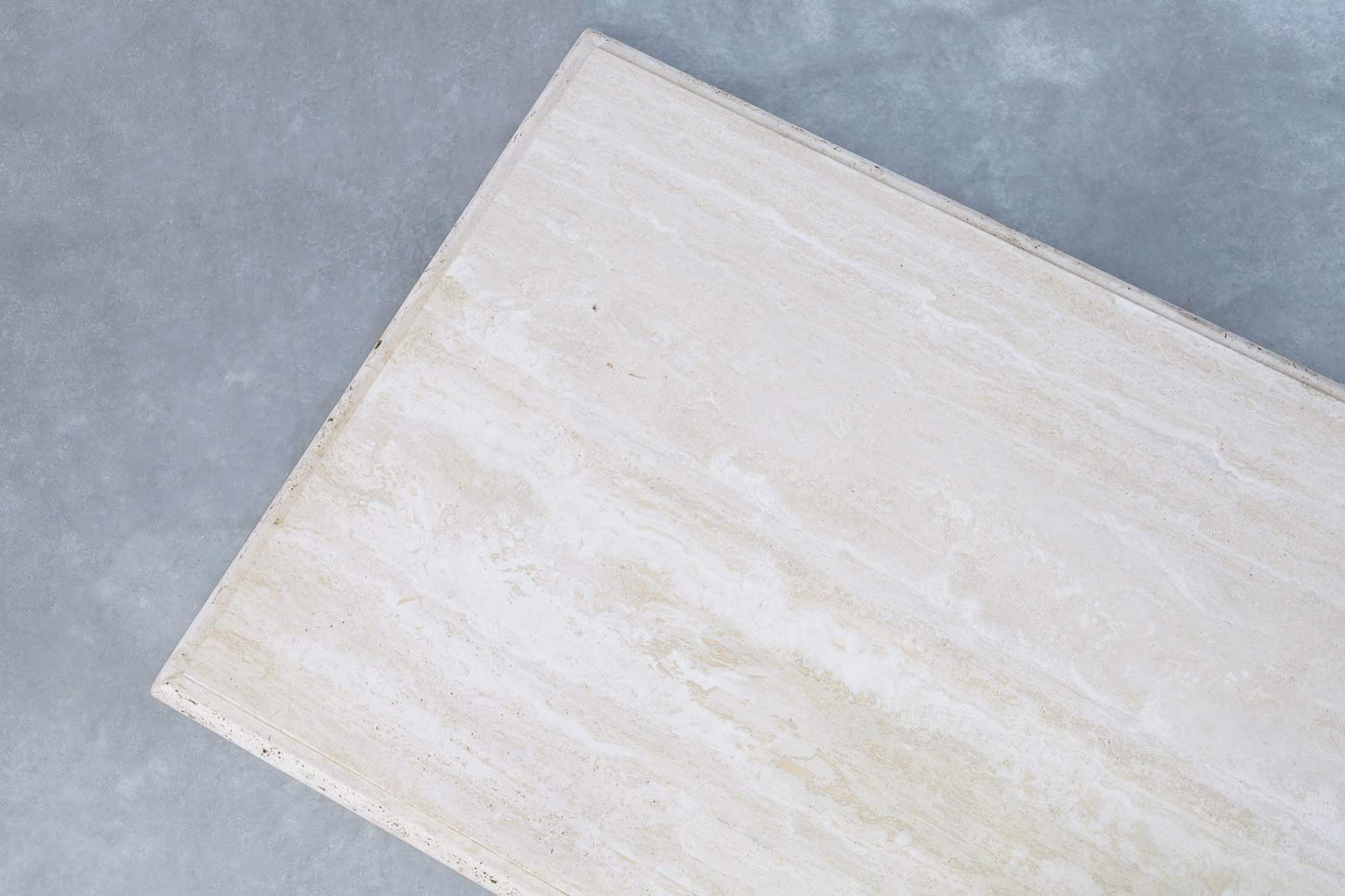 Vintage Italian Travertine Dining Table by Stone International