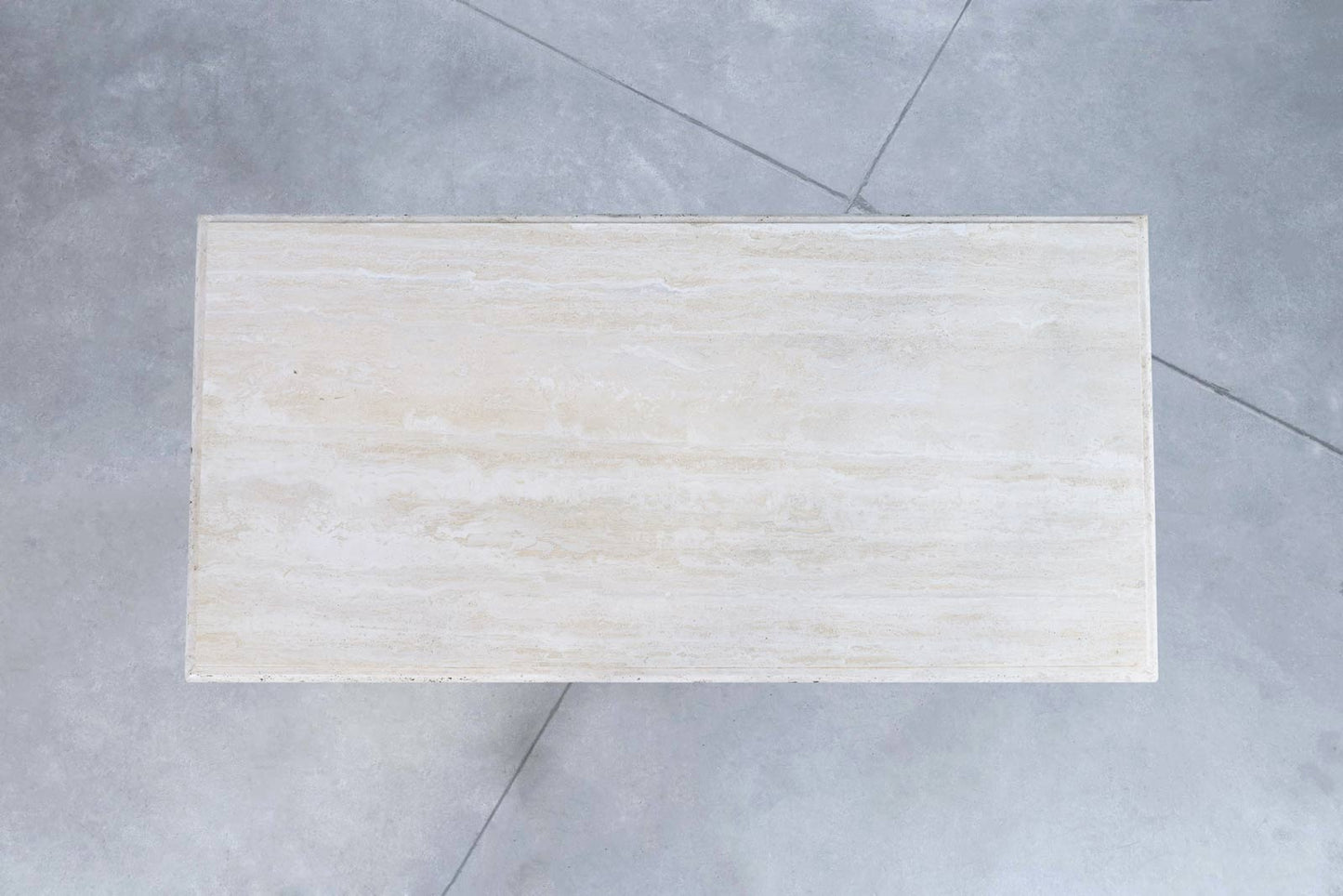 Vintage Italian Travertine Dining Table by Stone International