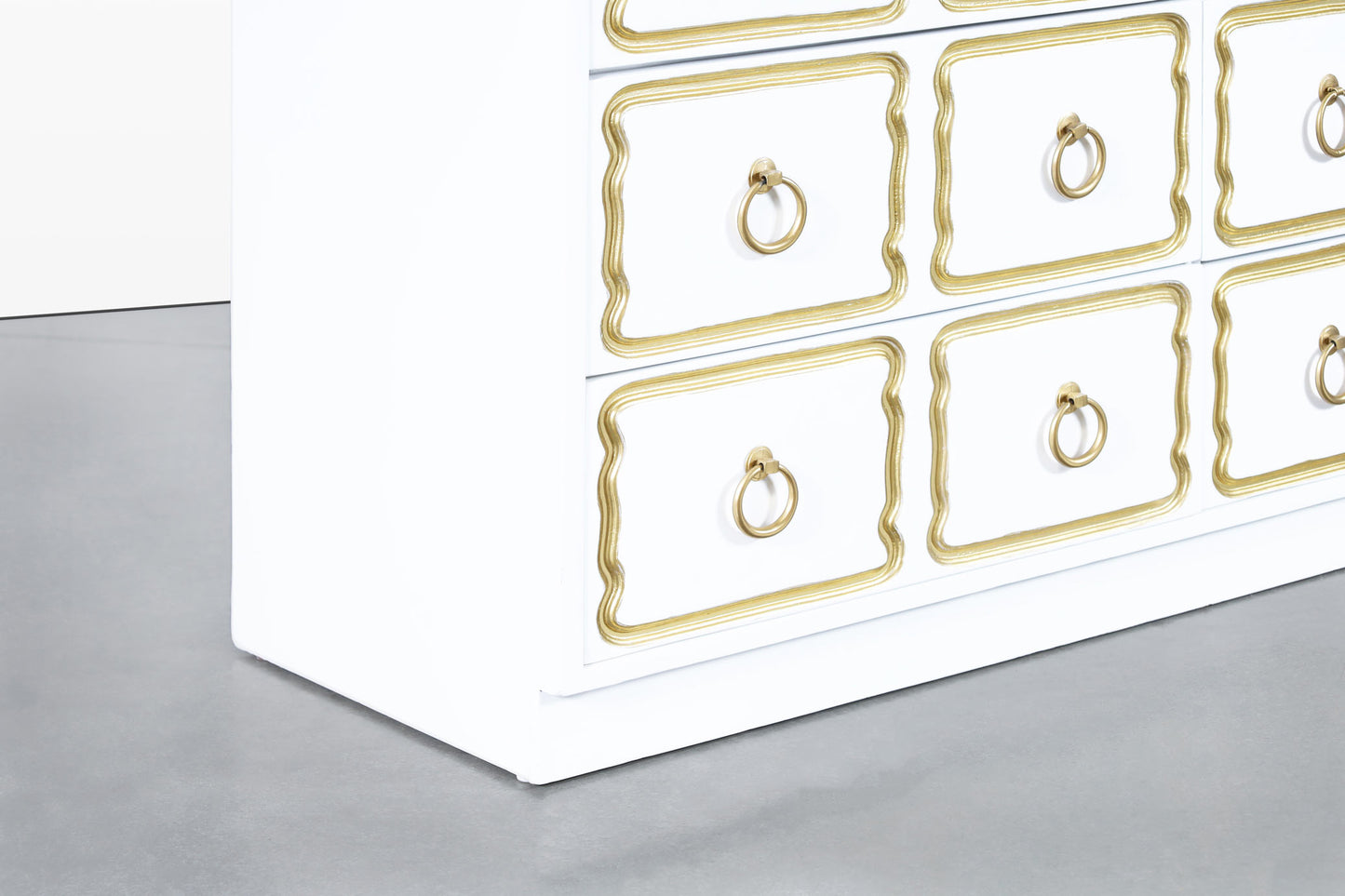 Vintage Lacquered "España" Chests of Drawers in Style of Dorothy Draper