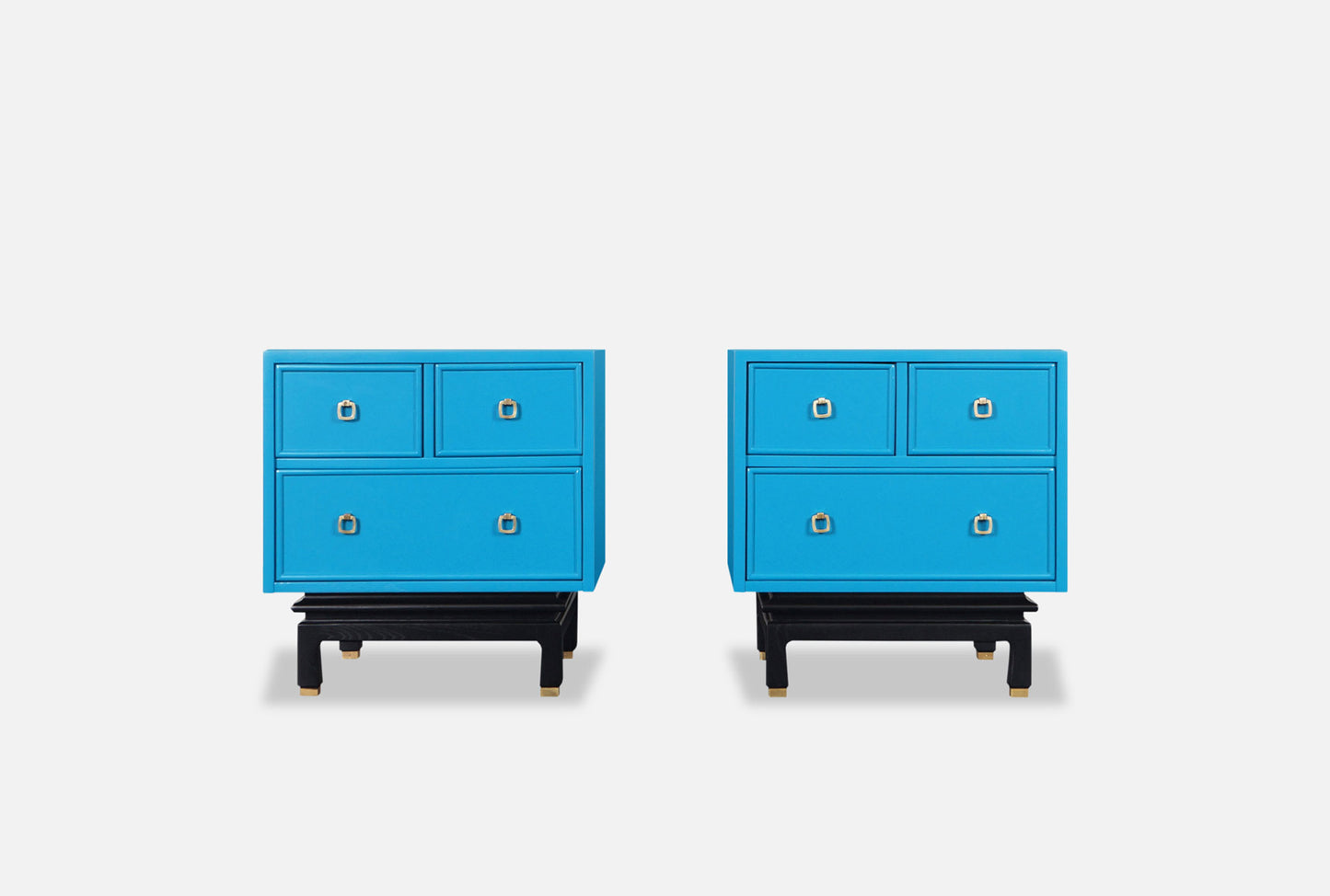 Vintage Lacquered Nightstands by American of Martinsville