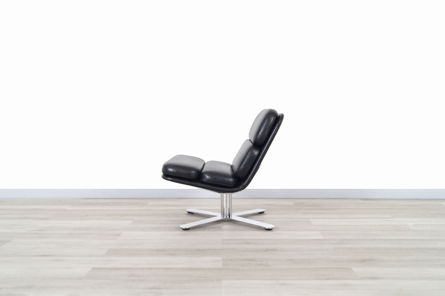 Vintage Leather "Solo" Lounge Chairs by John Follis for Fortress