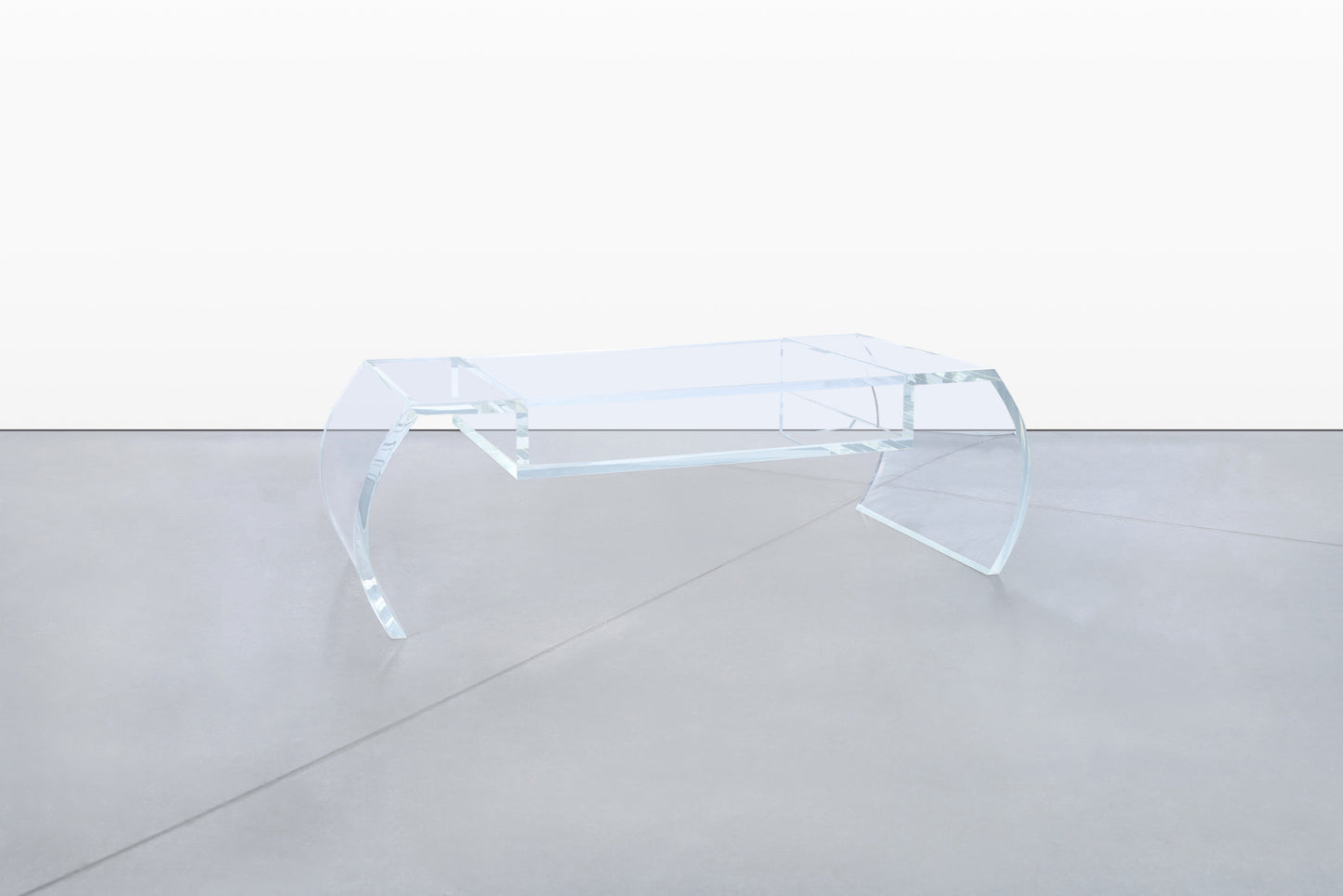 Vintage Lucite “Waterfall” Coffee Table