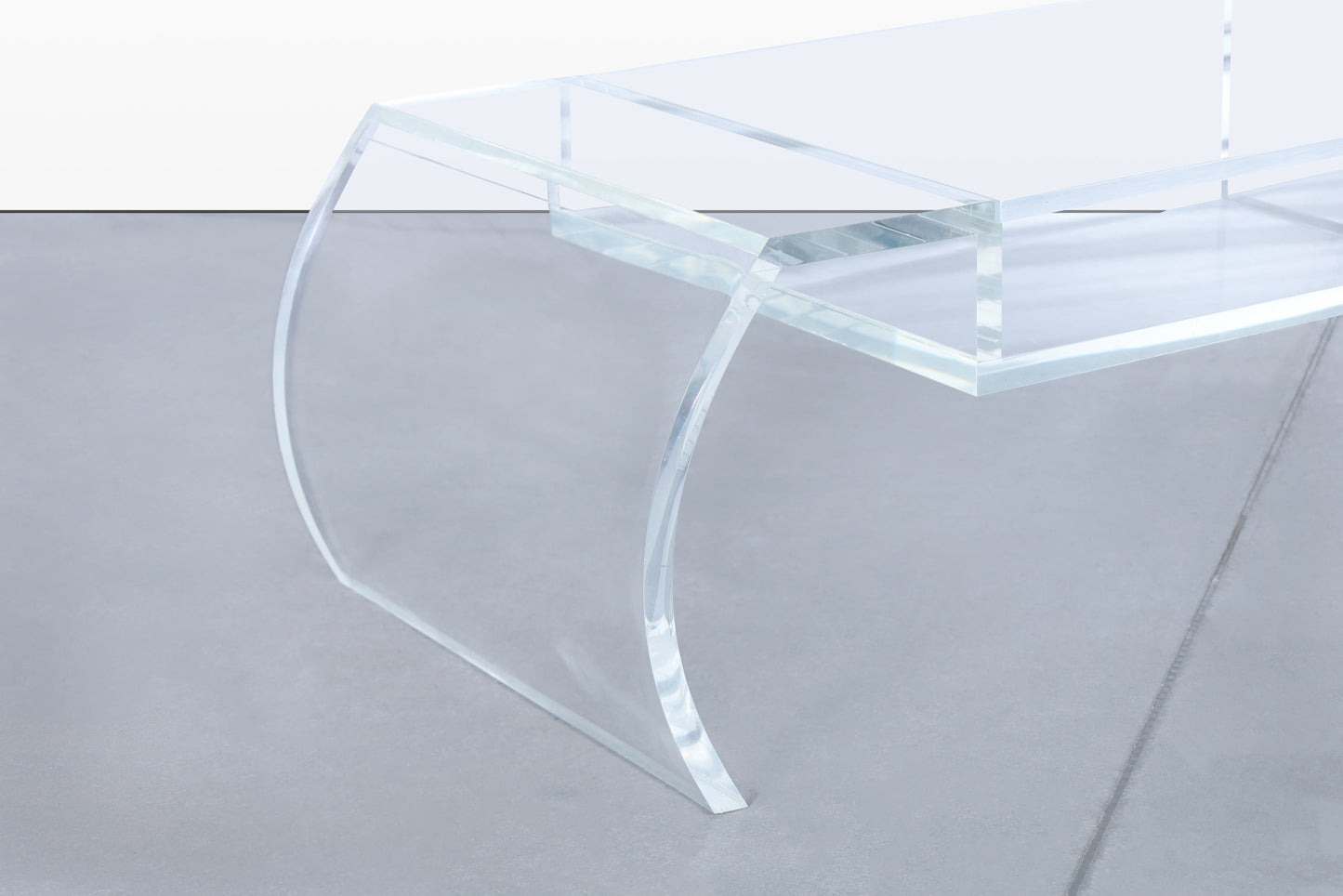 Vintage Lucite “Waterfall” Coffee Table