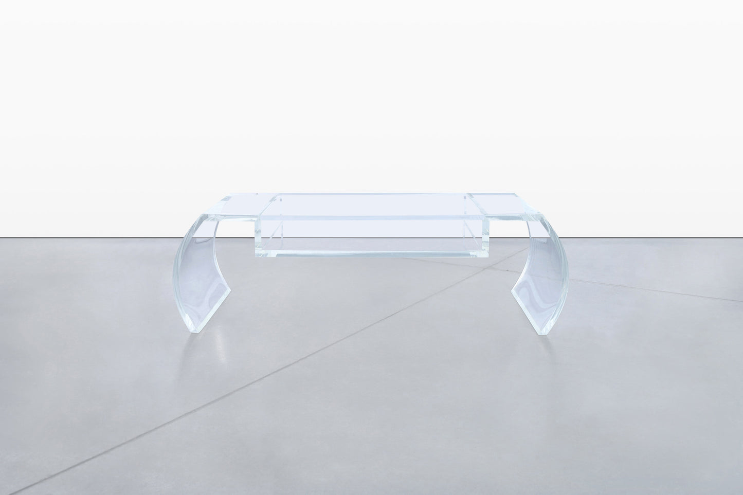 Vintage Lucite “Waterfall” Coffee Table