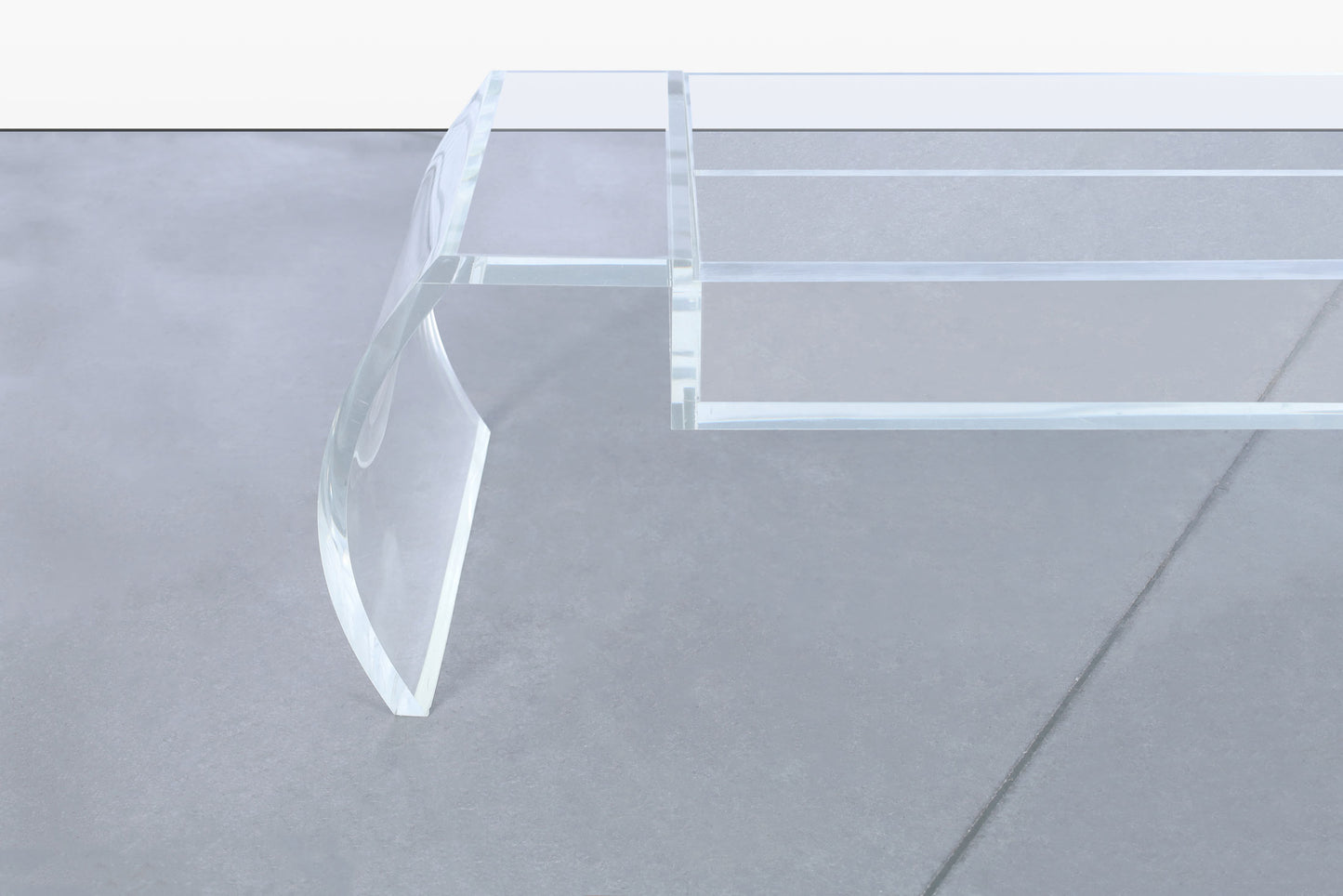 Vintage Lucite “Waterfall” Coffee Table