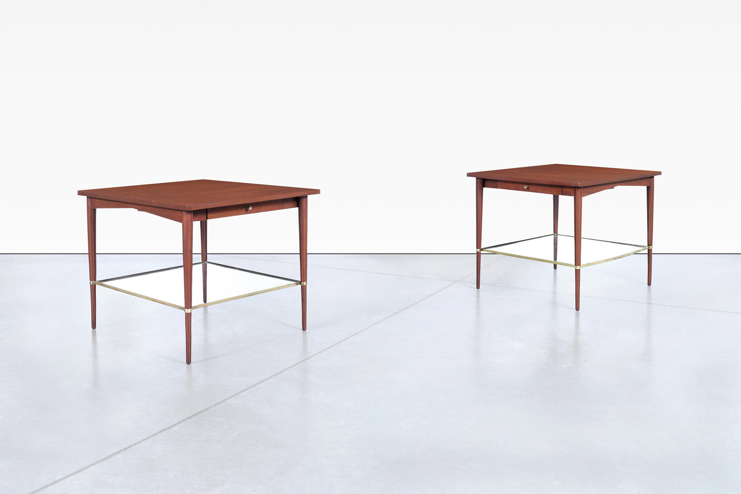 Vintage Mahogany "Connoisseur Collection" Side Tables by Paul McCobb