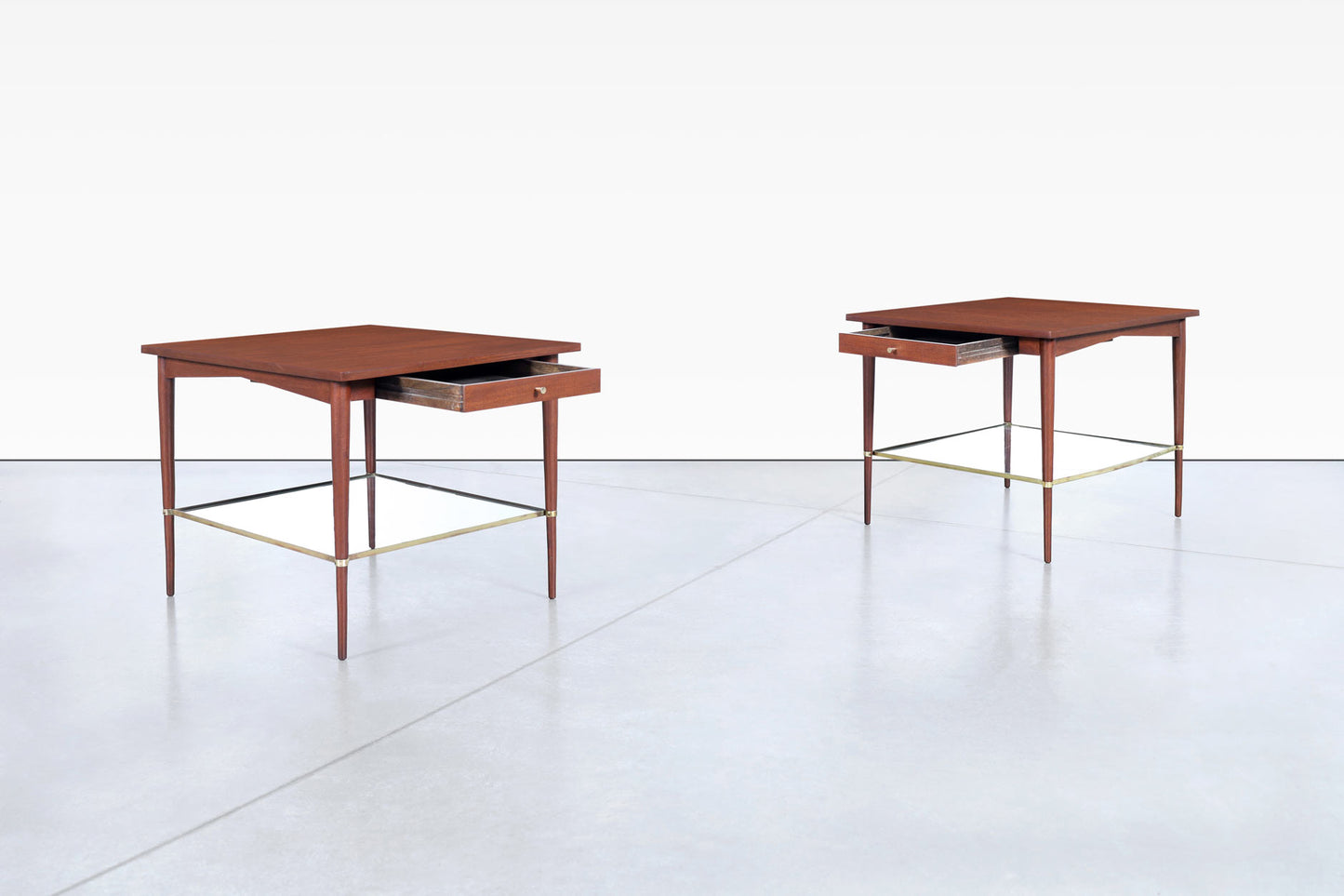 Vintage Mahogany "Connoisseur Collection" Side Tables by Paul McCobb