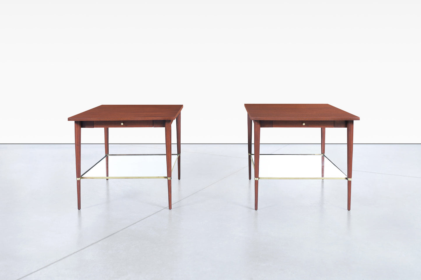 Vintage Mahogany "Connoisseur Collection" Side Tables by Paul McCobb