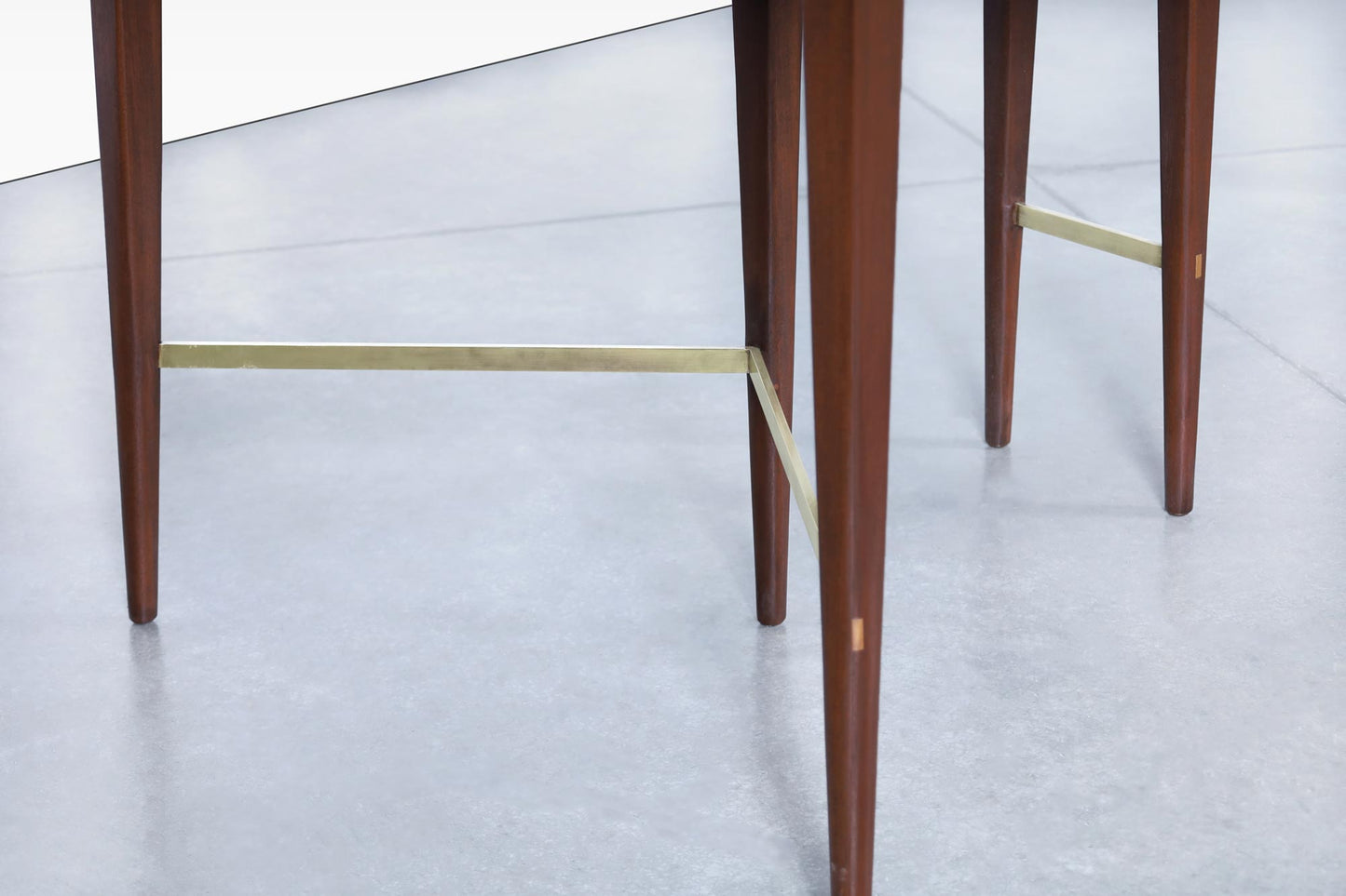 Vintage Mahogany and Brass "Irwin Collection" Dining Table by Paul McCobb