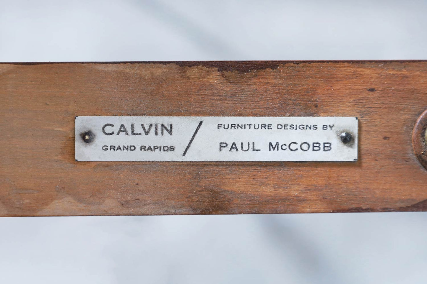 Vintage Mahogany and Brass "Irwin Collection" Dining Table by Paul McCobb
