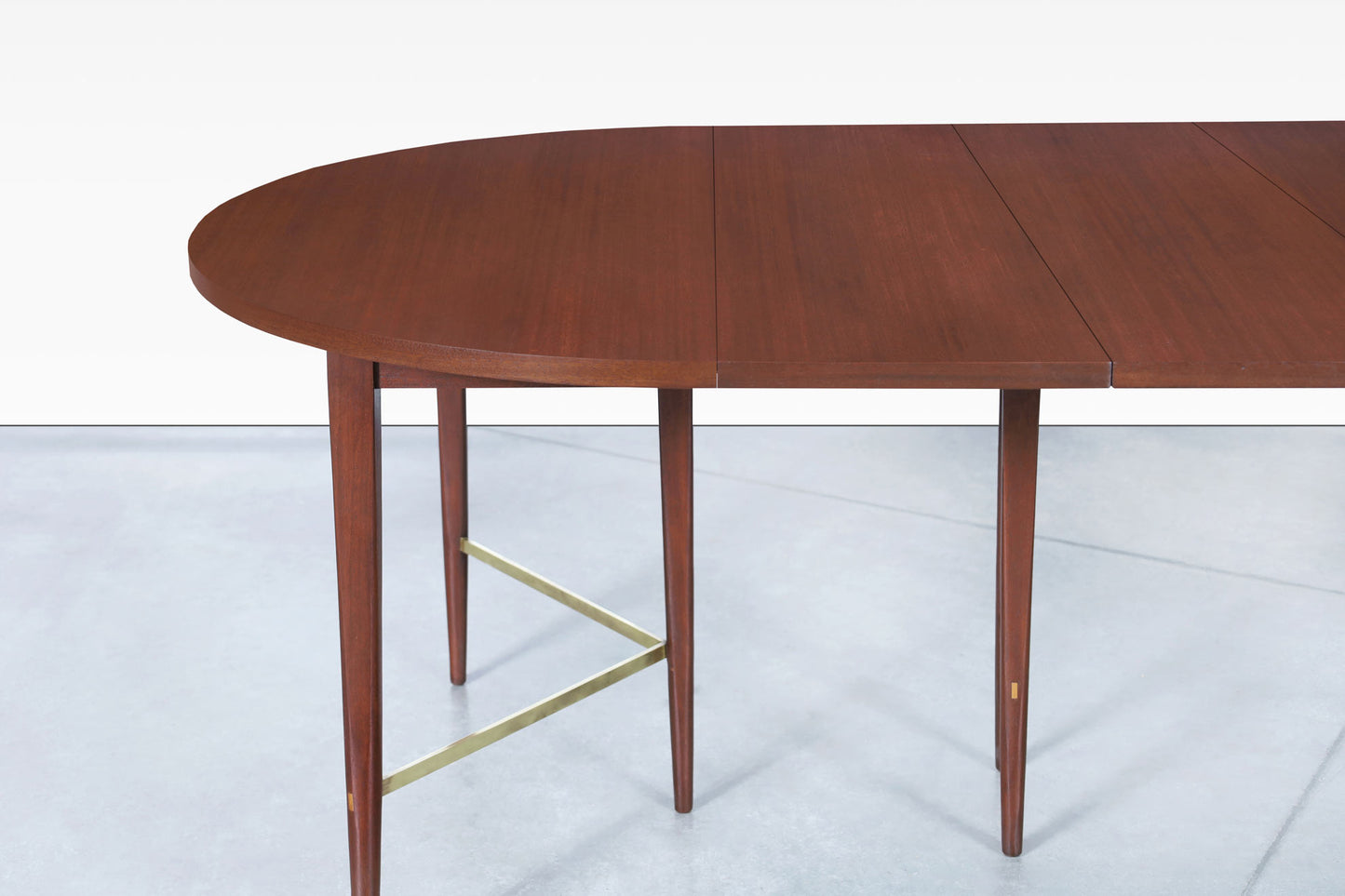 Vintage Mahogany and Brass "Irwin Collection" Dining Table by Paul McCobb