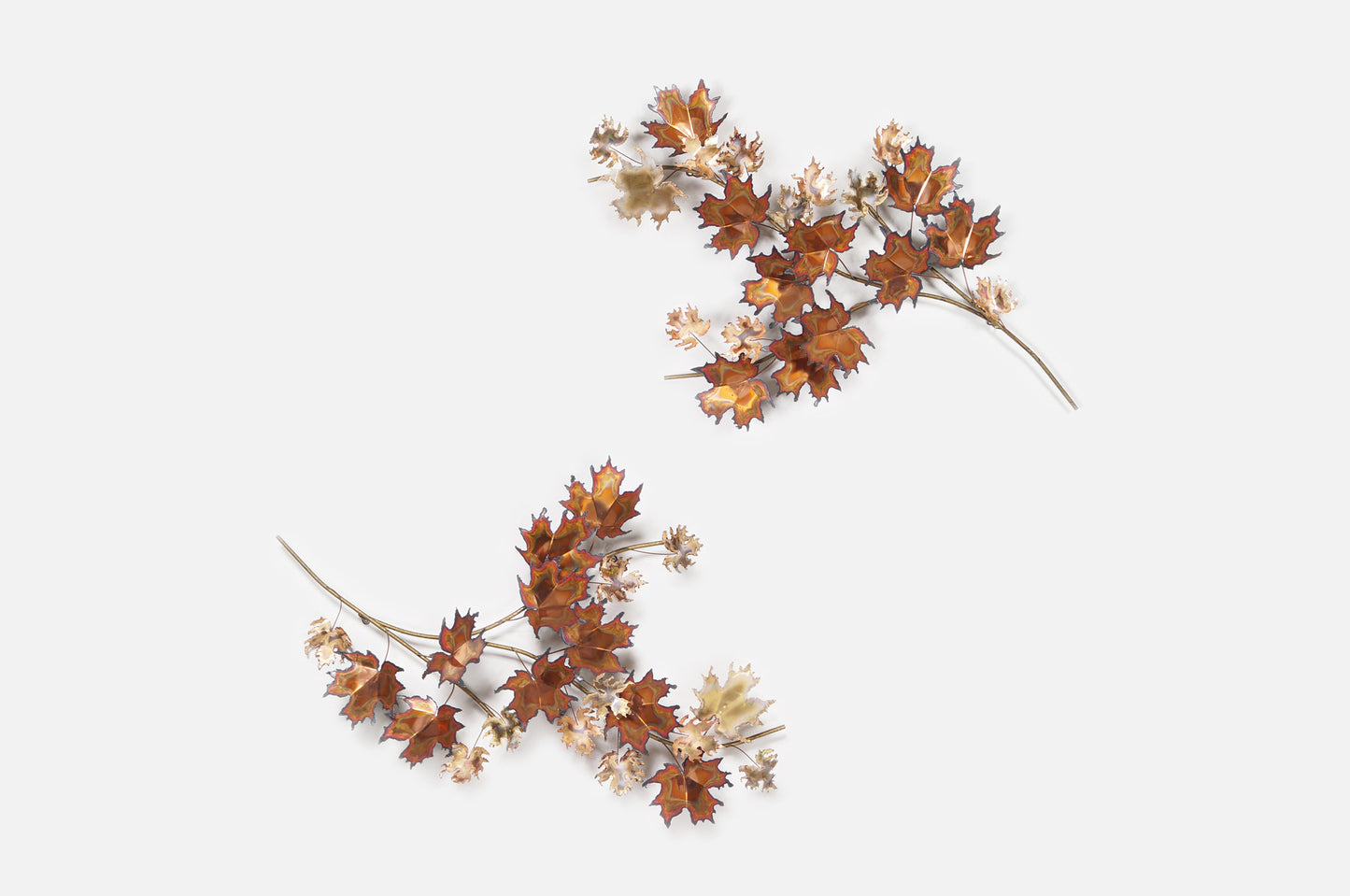 Vintage "Maple Leaf" Wall Sculpture by Curtis Jere