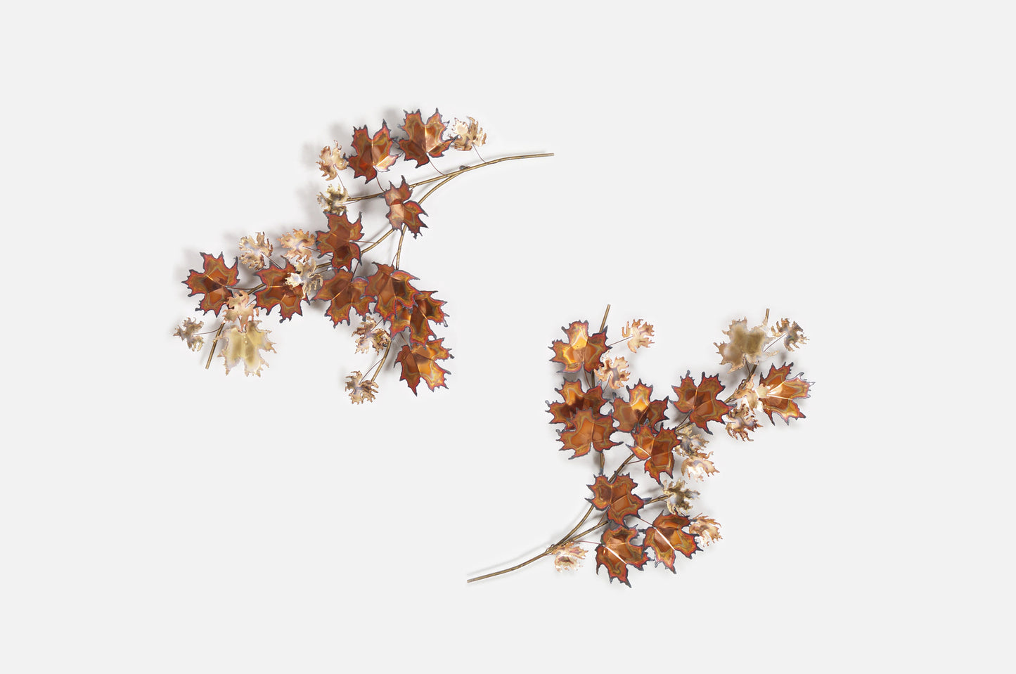 Vintage "Maple Leaf" Wall Sculpture by Curtis Jere