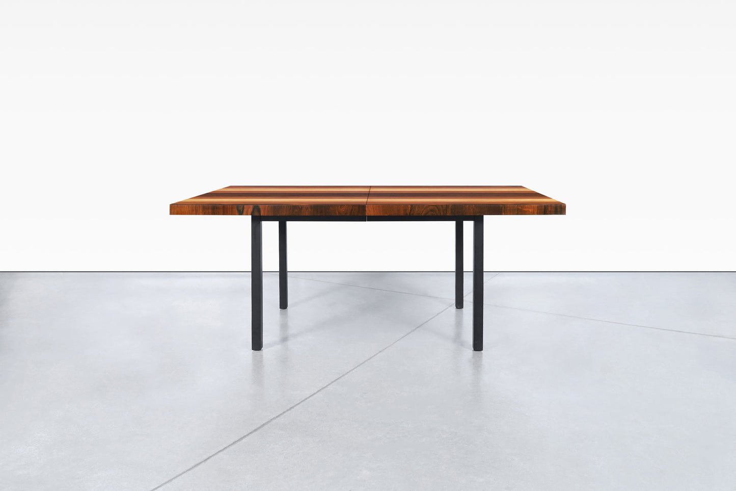 Vintage Multi-Wood Expanding Dining Table by Milo Baughman for Directional