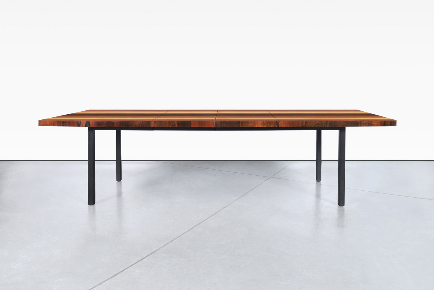 Vintage Multi-Wood Expanding Dining Table by Milo Baughman for Directional