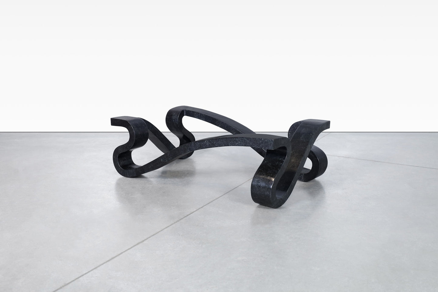 Vintage Sculptural Tessellated Stone Coffee Table by Maitland Smith