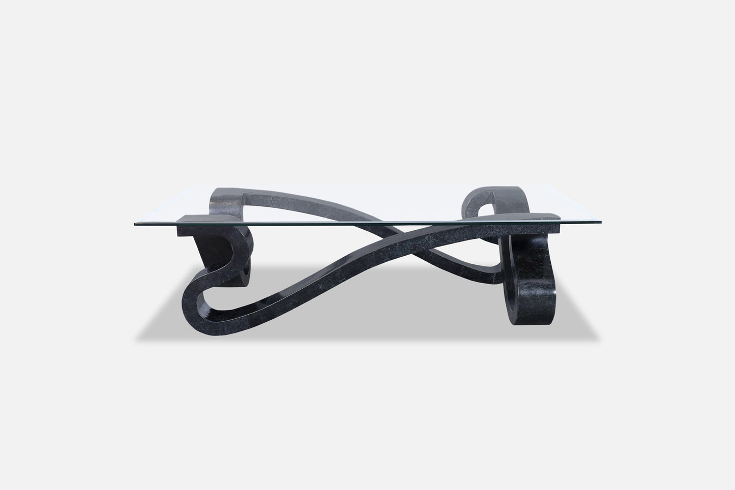 Vintage Sculptural Tessellated Stone Coffee Table by Maitland Smith