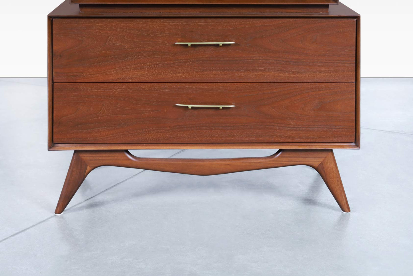 Vintage Sculptural Walnut High-Boy