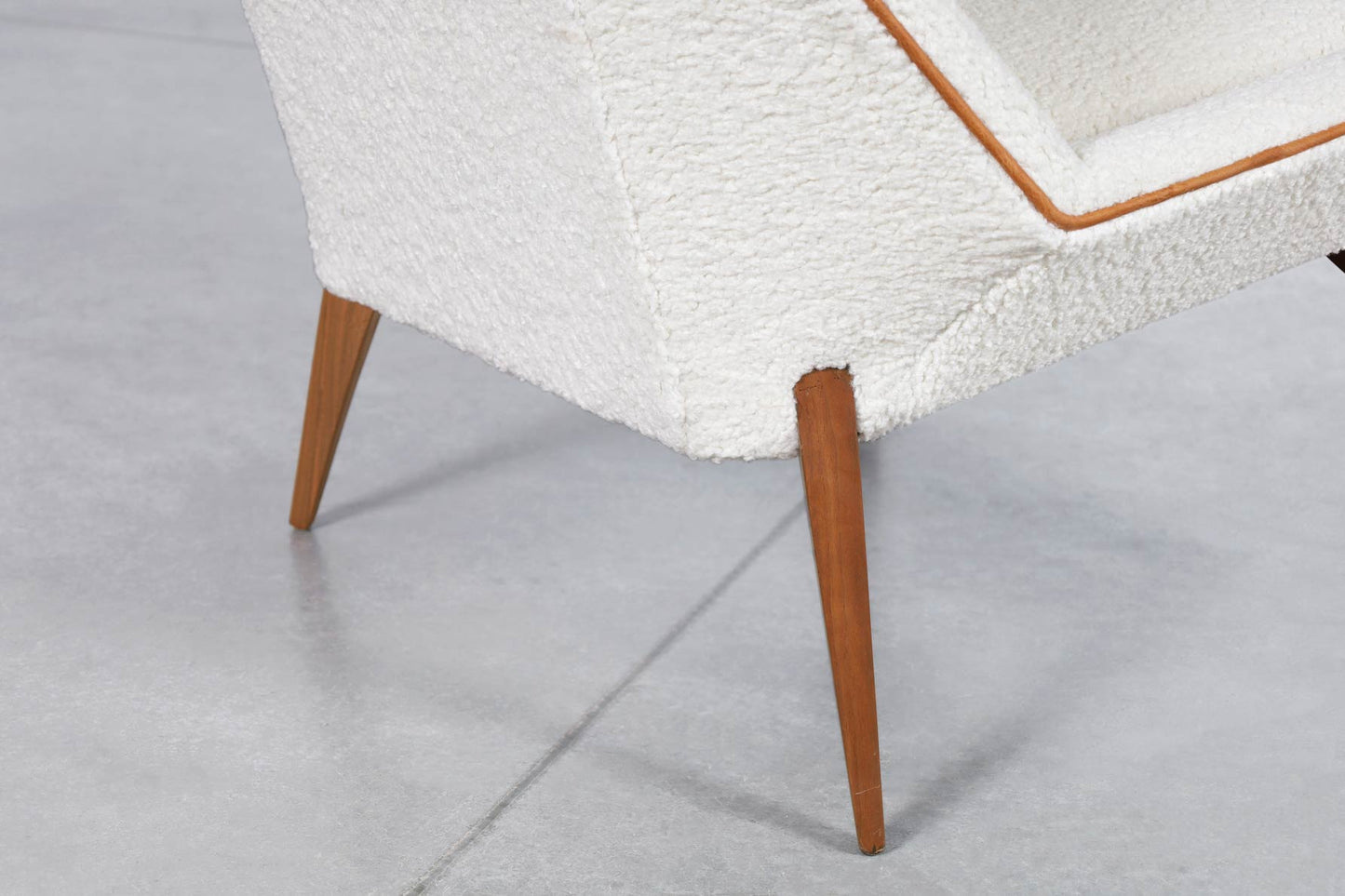 Vintage Sculptural Walnut Lounge Chairs