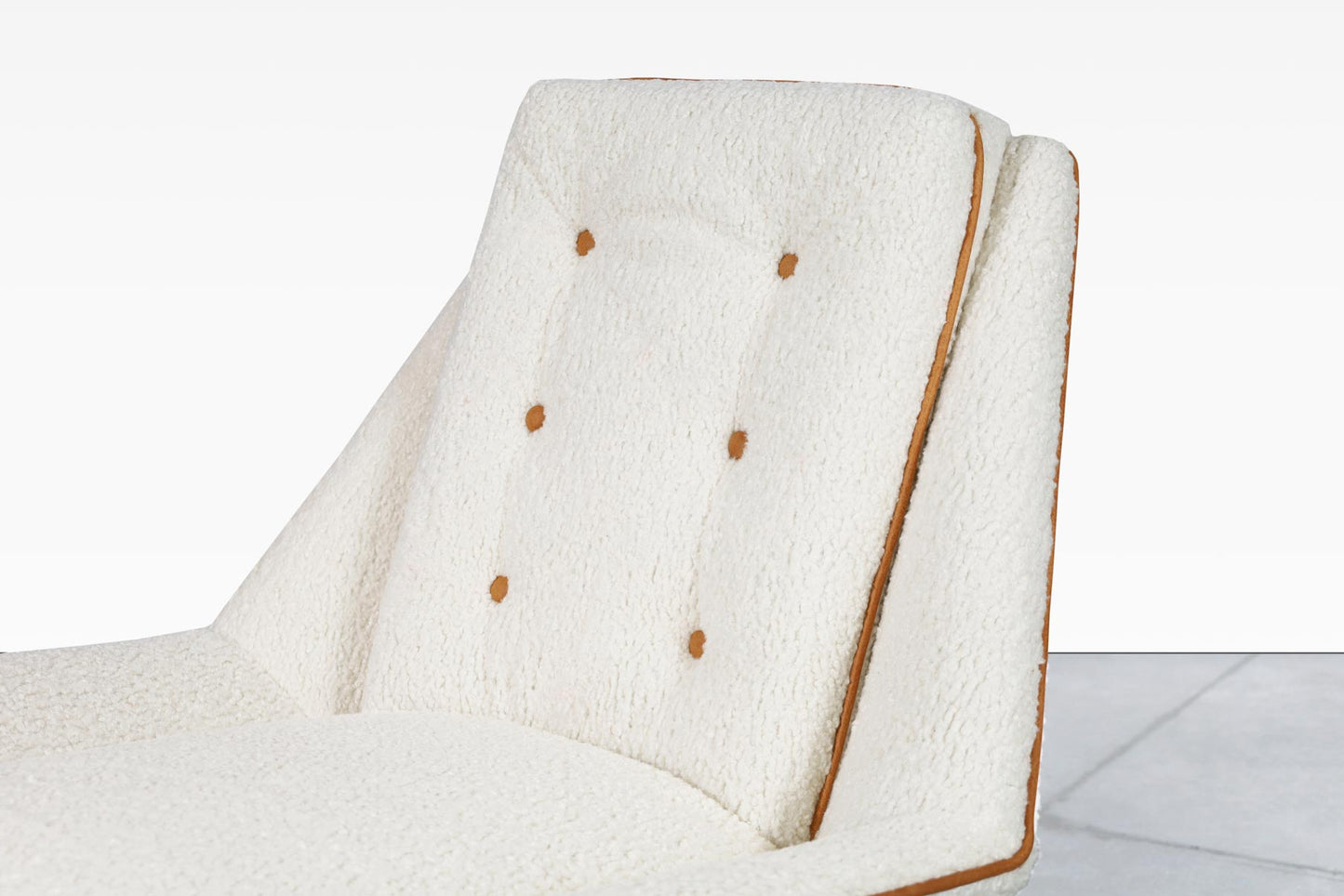 Vintage Sculptural Walnut Lounge Chairs