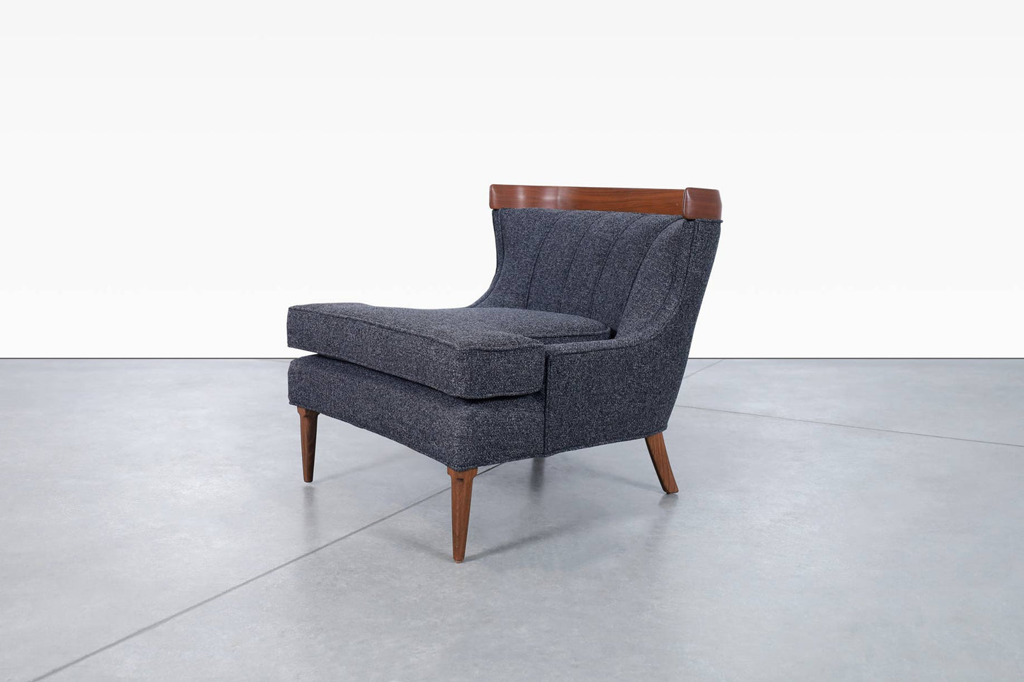 Vintage Sculptural Walnut Lounge Chairs by Erwin Lambeth for Tomlinson