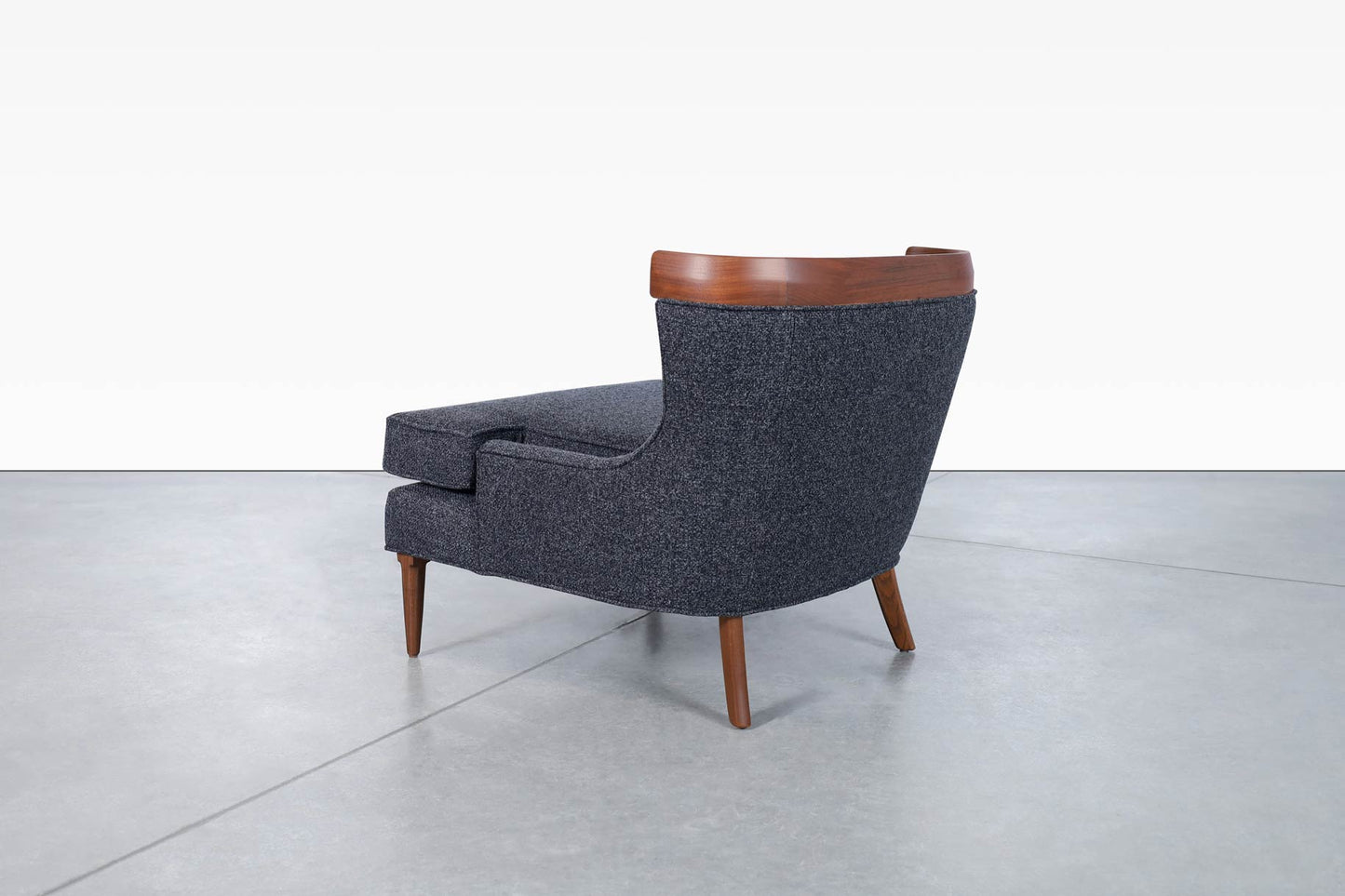 Vintage Sculptural Walnut Lounge Chairs by Erwin Lambeth for Tomlinson