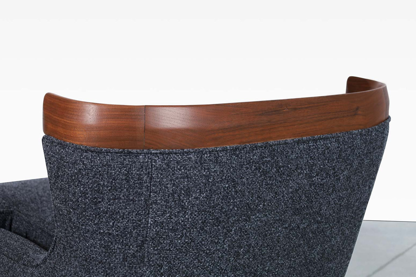 Vintage Sculptural Walnut Lounge Chairs by Erwin Lambeth for Tomlinson