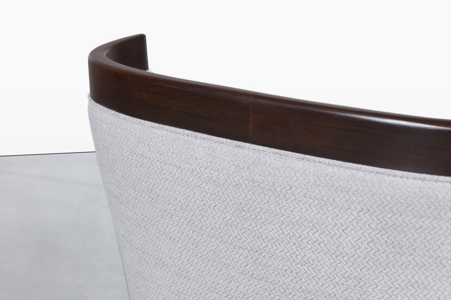 Vintage Sculptural Walnut Lounge Chairs in the Manner of Erwin Lambeth