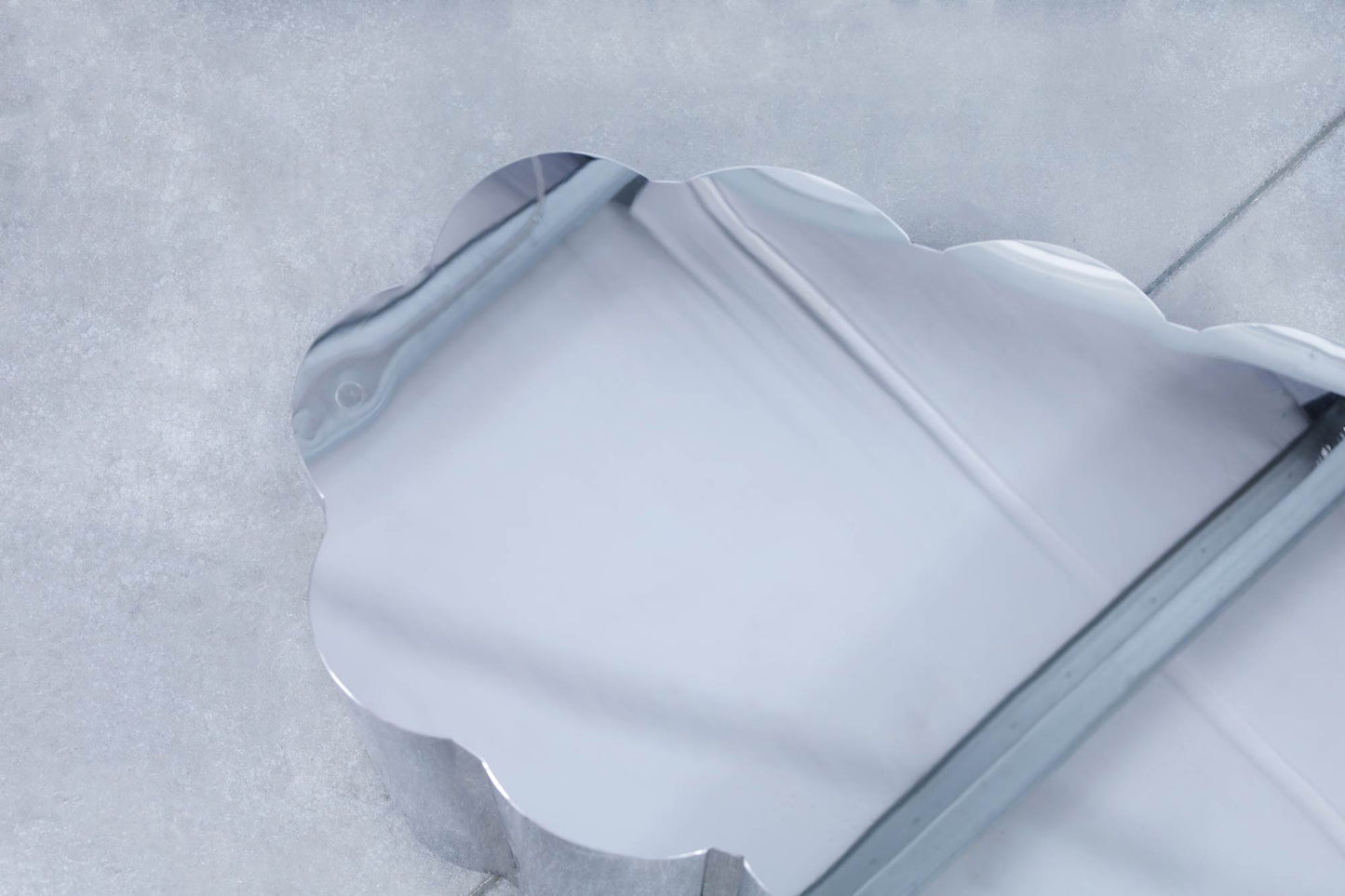 Vintage Stainless Steel Pedestal Dining Table