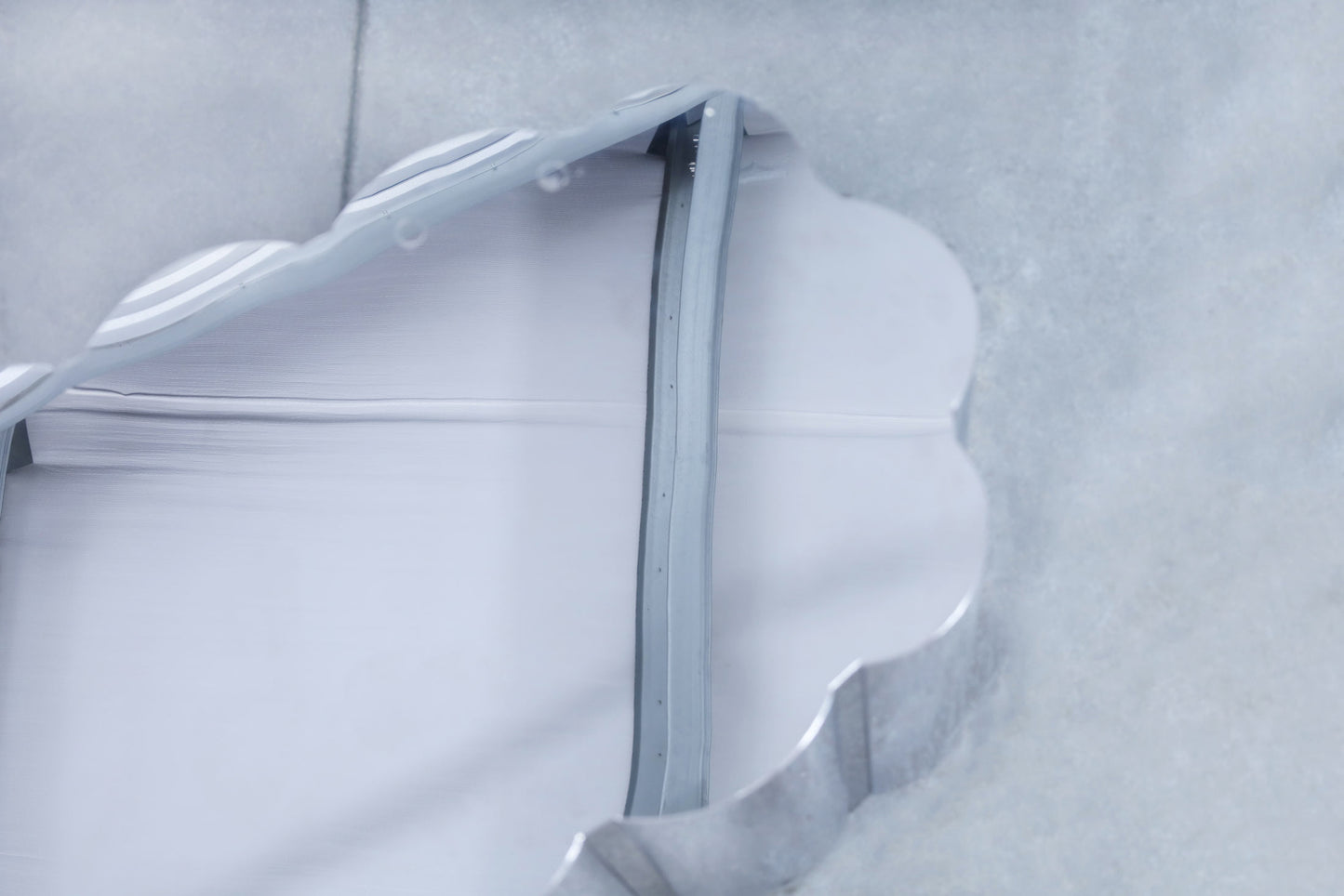 Vintage Stainless Steel Pedestal Dining Table