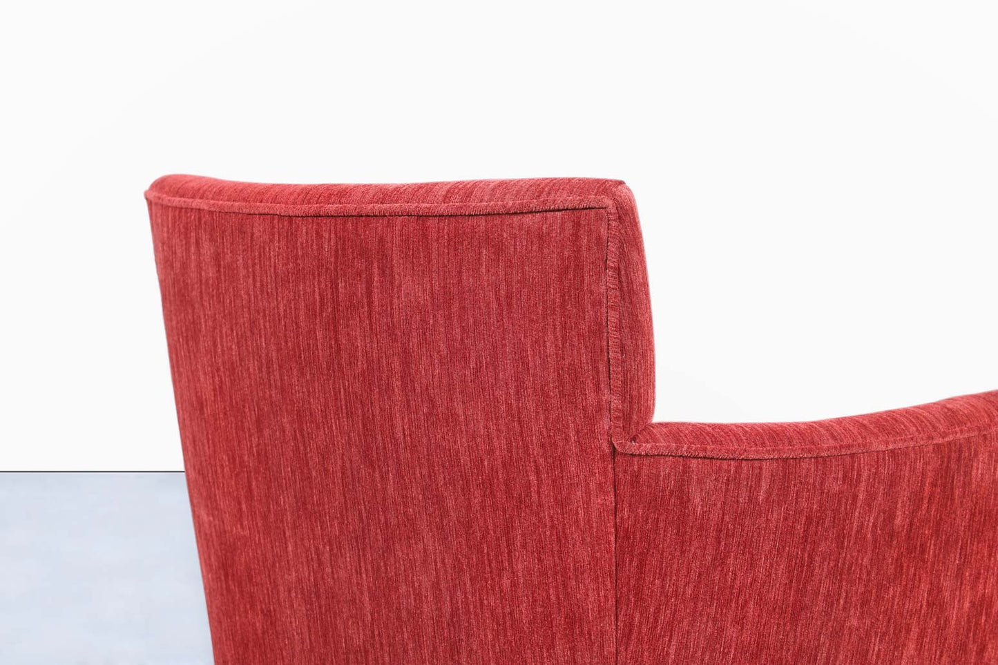 Vintage Velvet "Barrel" Swivel Lounge Chairs