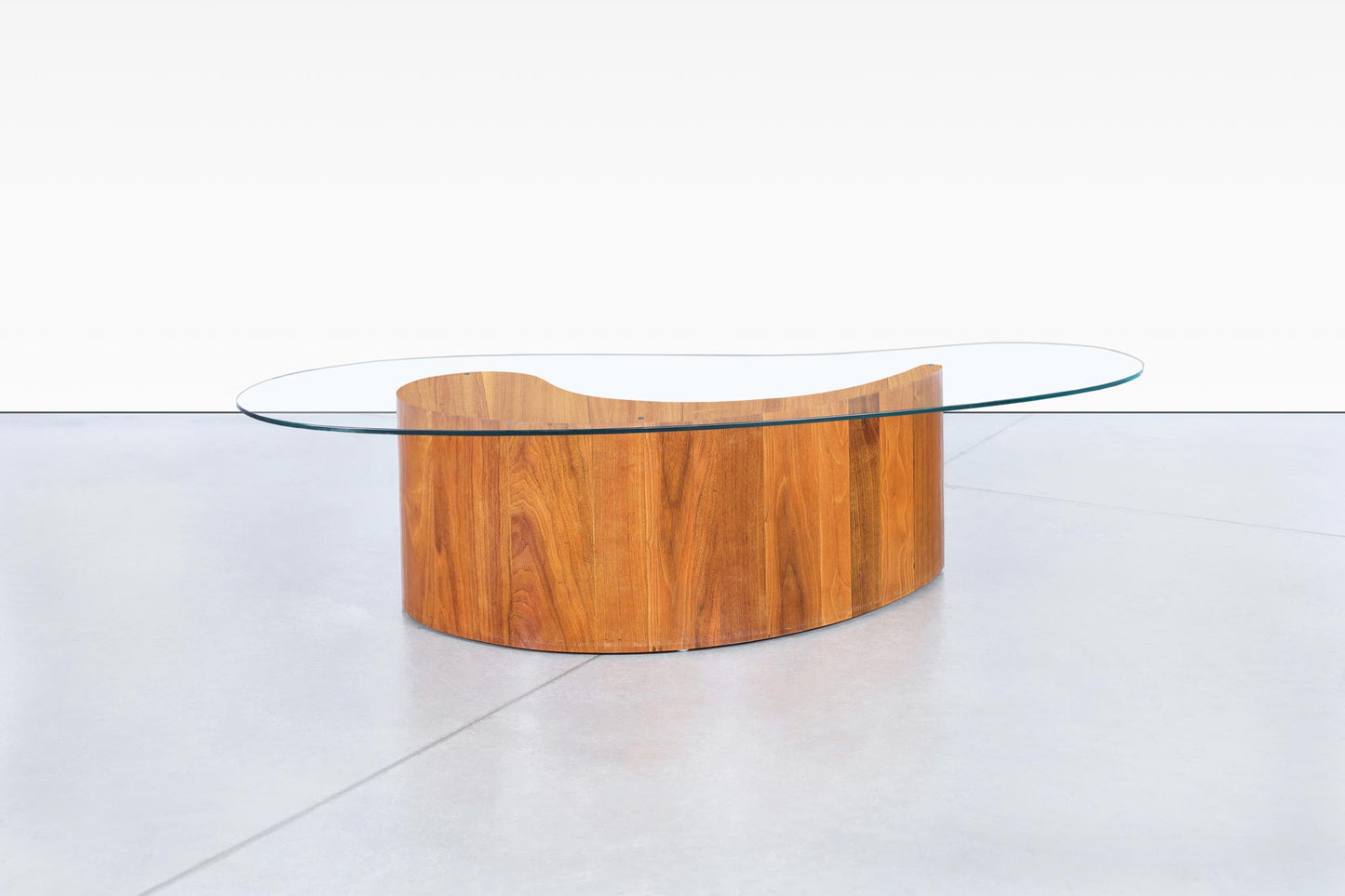 Vintage Walnut Biomorphic Coffee Table