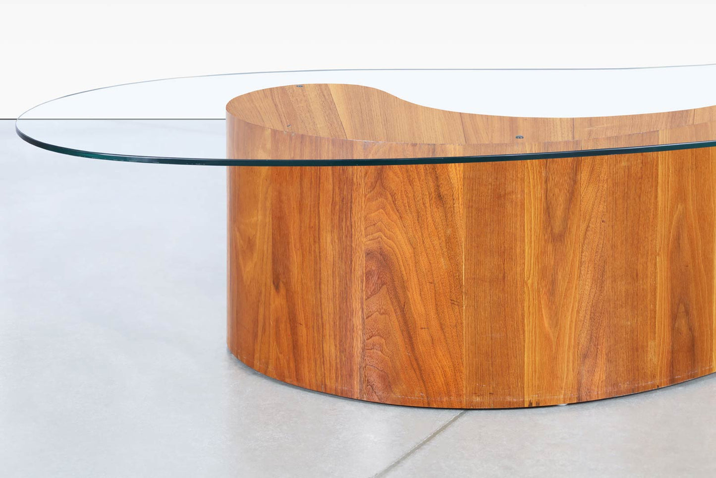 Vintage Walnut Biomorphic Coffee Table