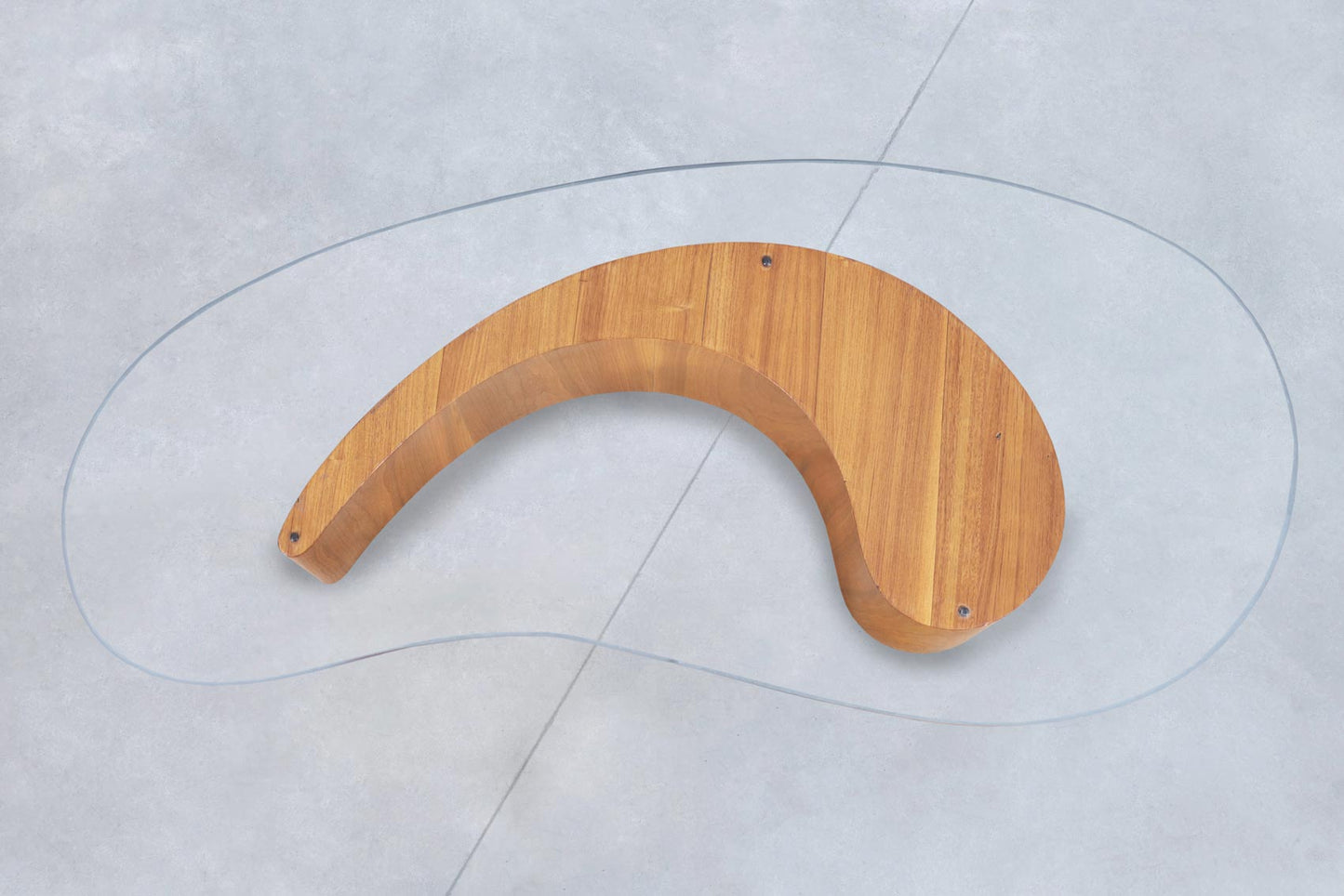 Vintage Walnut Biomorphic Coffee Table