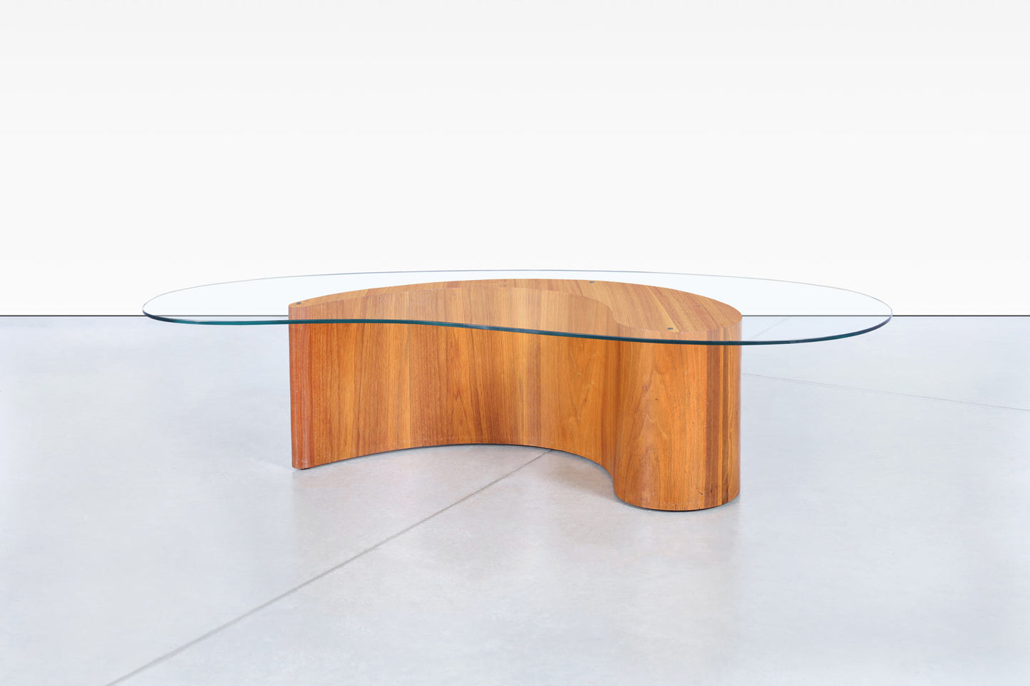 Vintage Walnut Biomorphic Coffee Table
