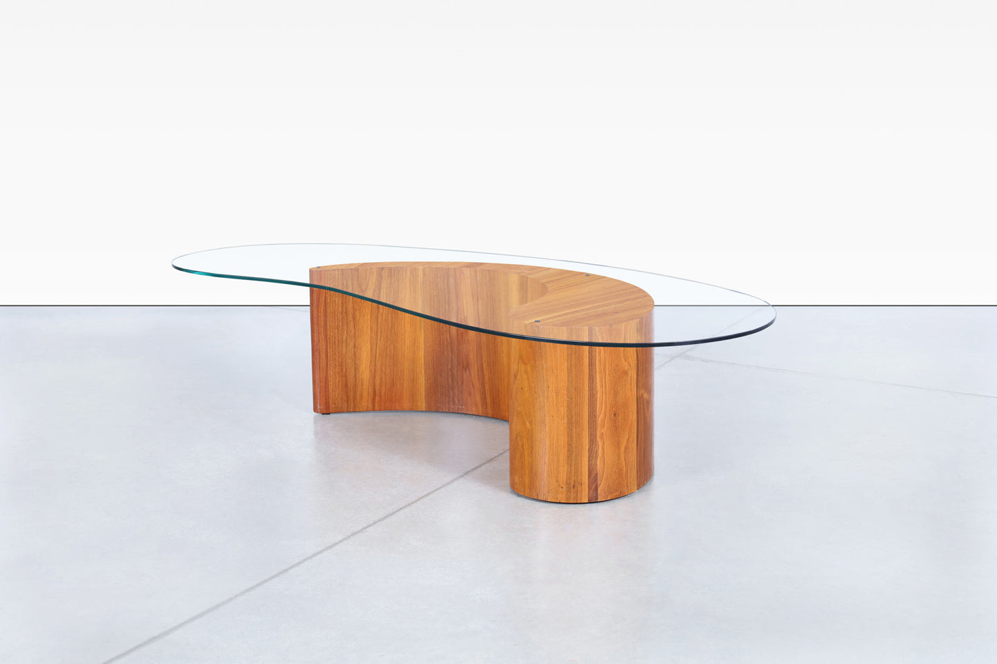 Vintage Walnut Biomorphic Coffee Table