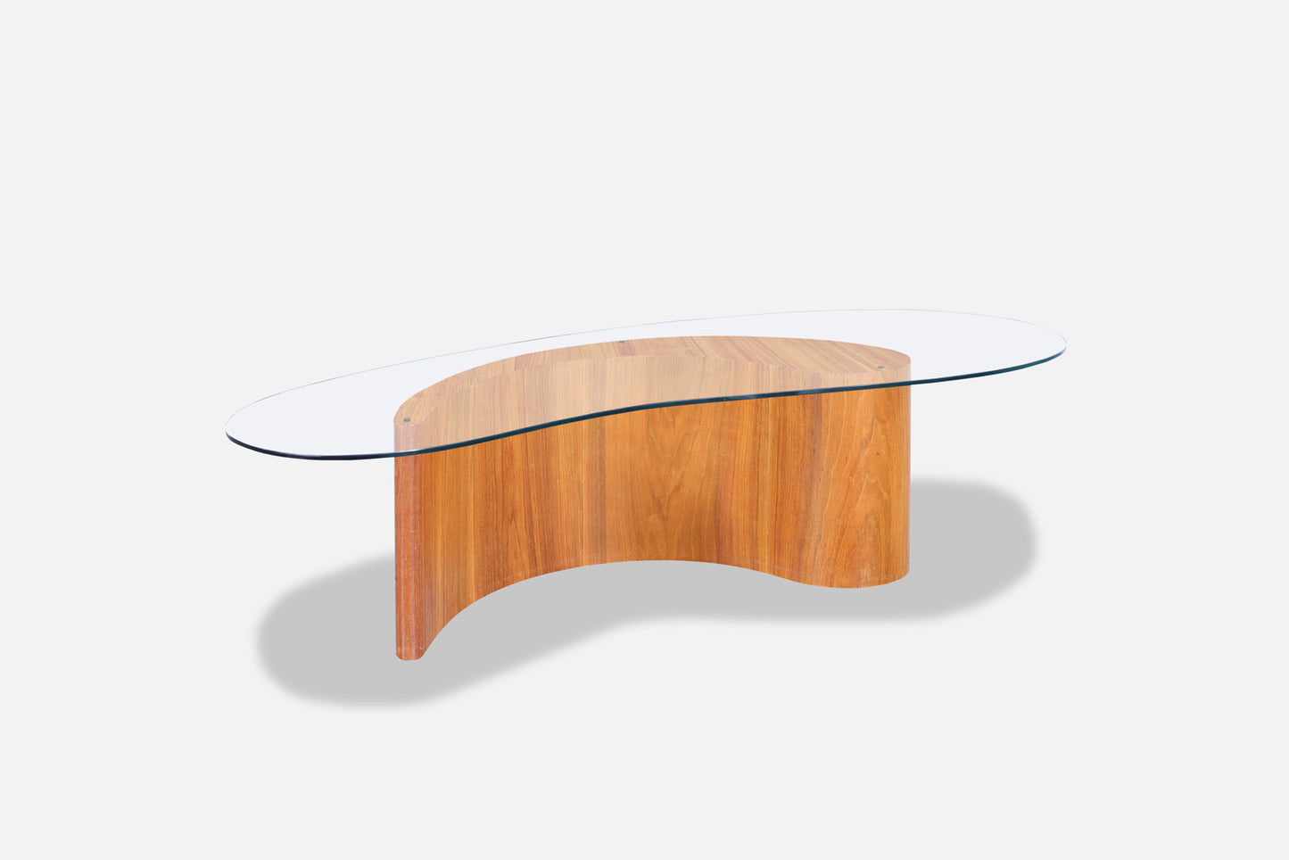 Vintage Walnut Biomorphic Coffee Table