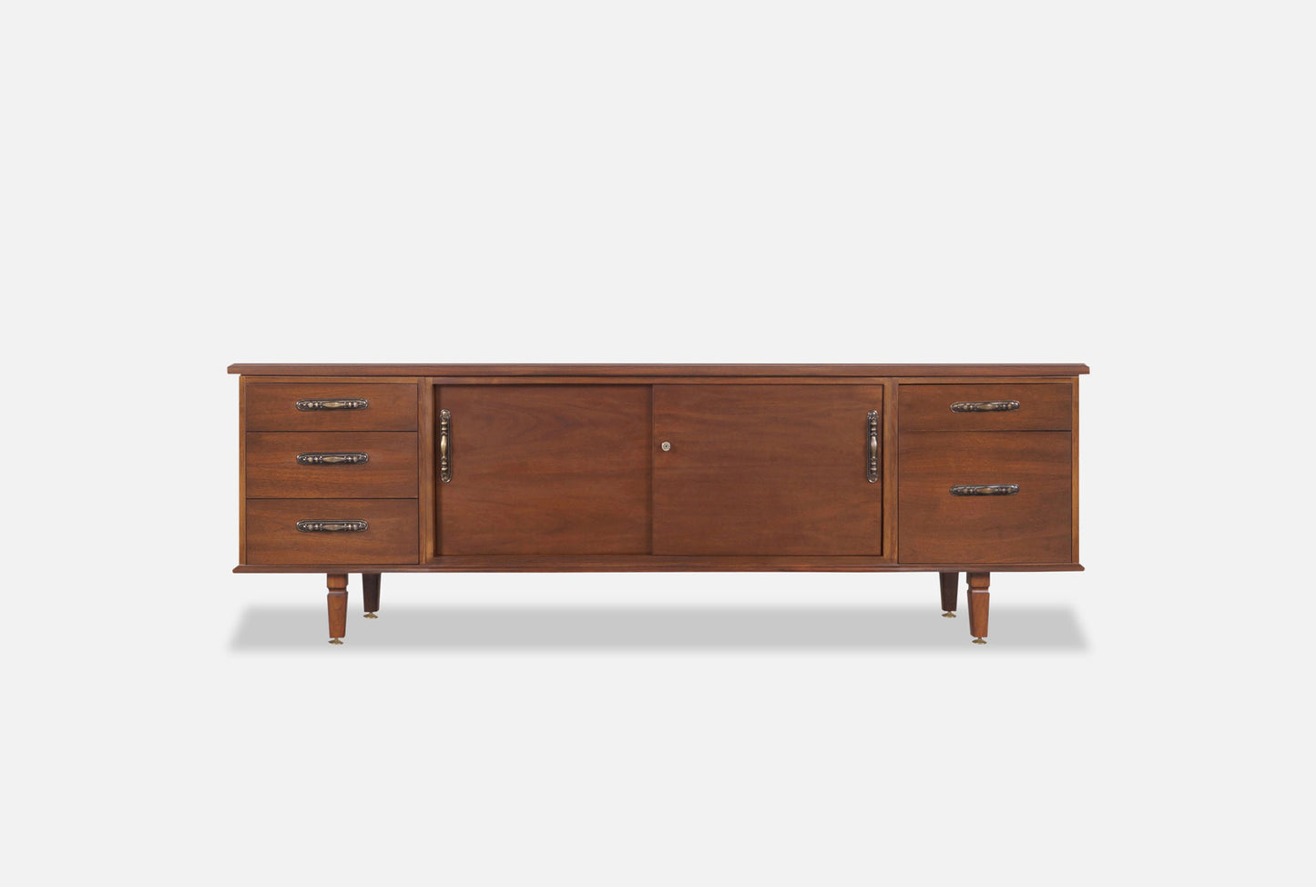 Vintage Walnut Credenza by Maurice Bailey for Monteverdi Young
