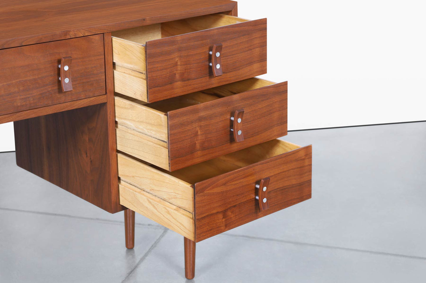 Vintage Walnut Desk by Stanley Young for Glenn of California