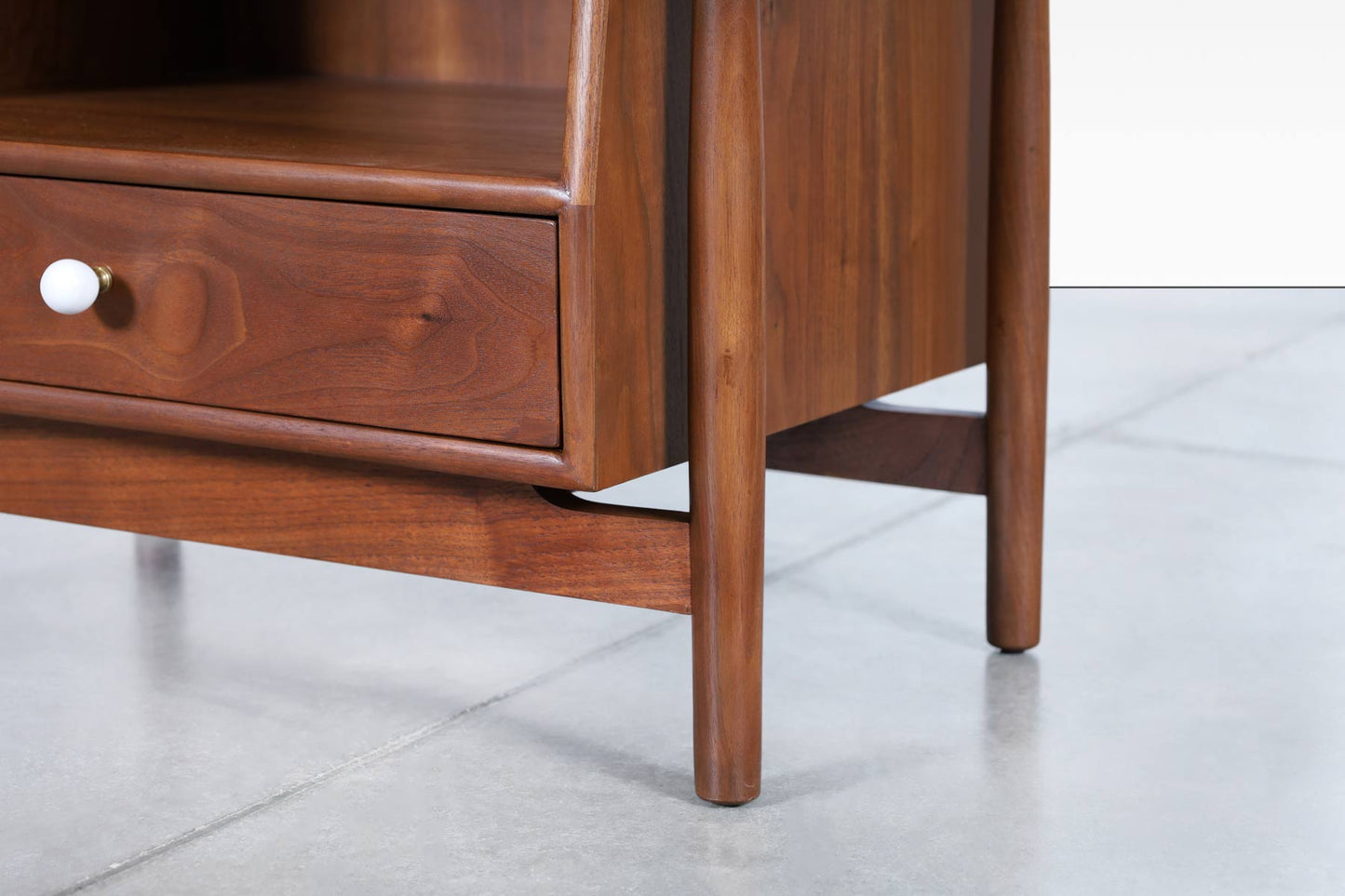 Vintage Walnut Floating Nightstands by Kipp Stewart for Drexel