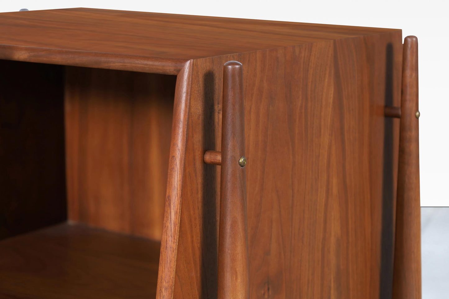 Vintage Walnut Floating Nightstands by Kipp Stewart for Drexel