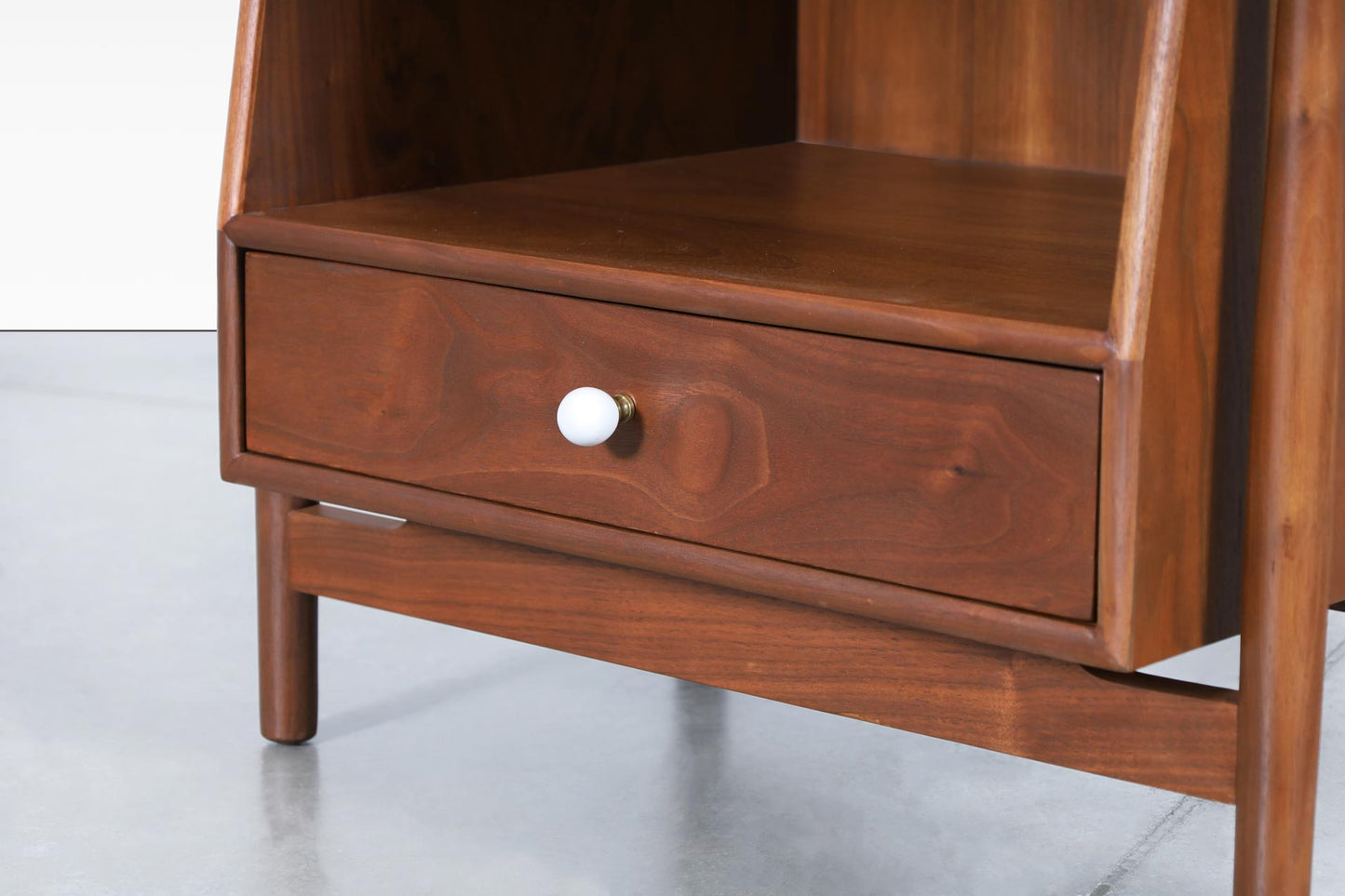 Vintage Walnut Floating Nightstands by Kipp Stewart for Drexel