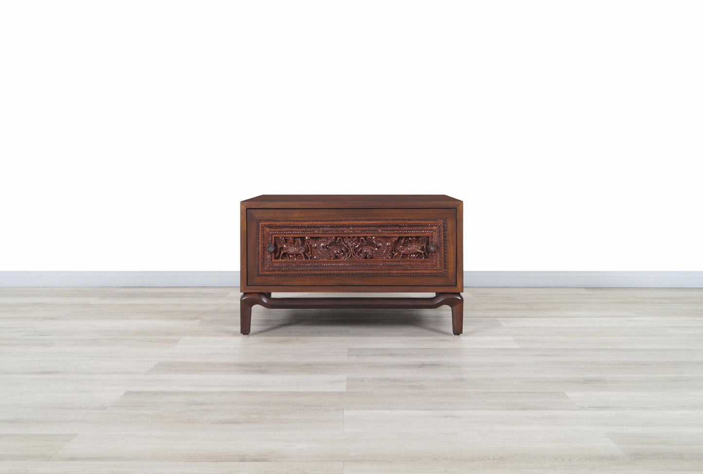 Vintage Walnut Nightstands by Maurice Bailey for Monteverdi Young