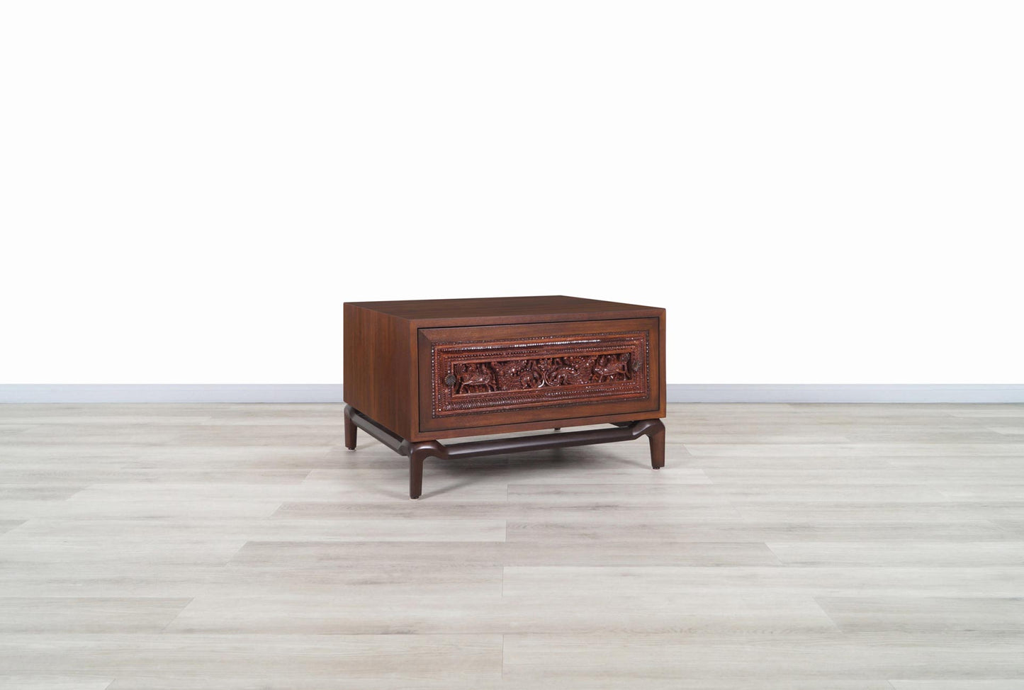 Vintage Walnut Nightstands by Maurice Bailey for Monteverdi Young