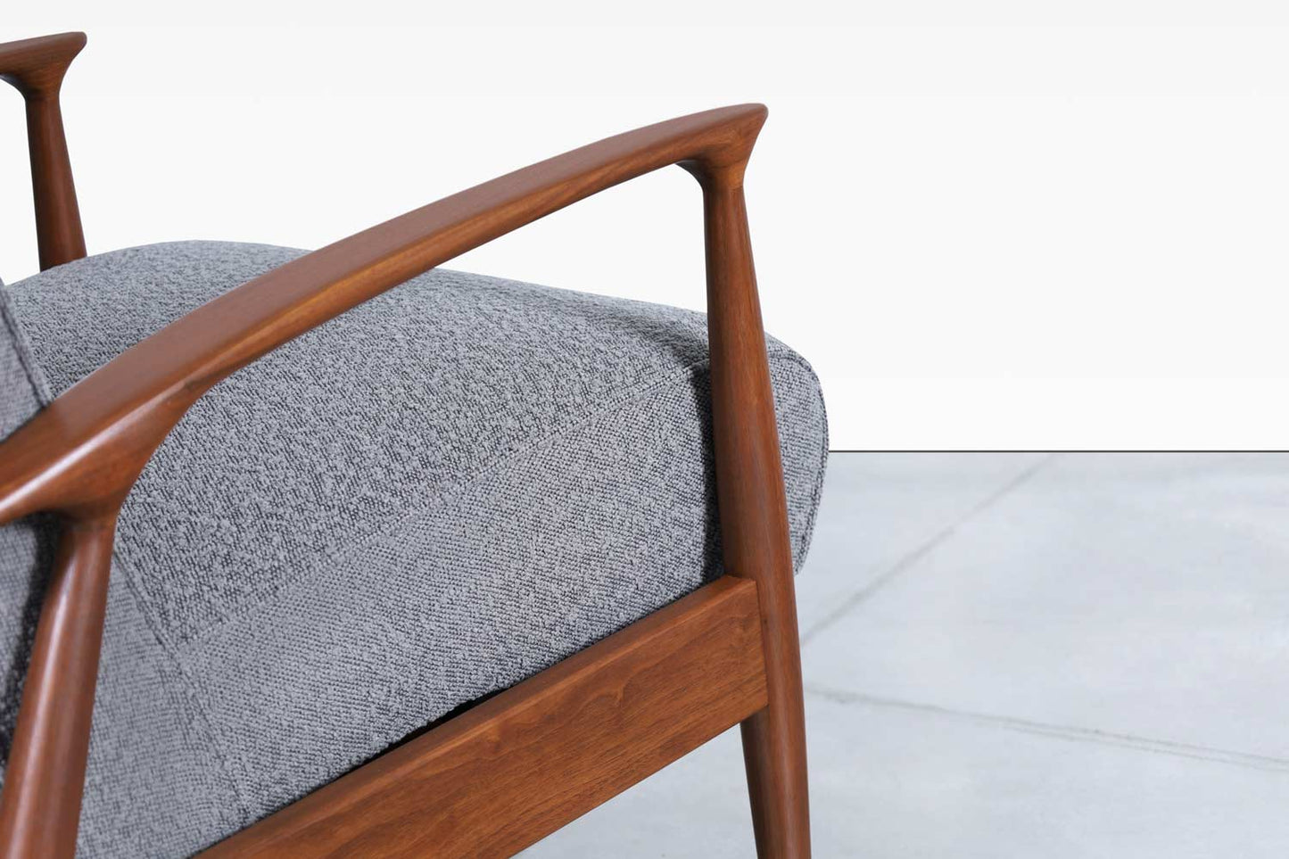 Vintage Walnut Reclining Lounge Chair by Milo Baughman for Thayer Coggin