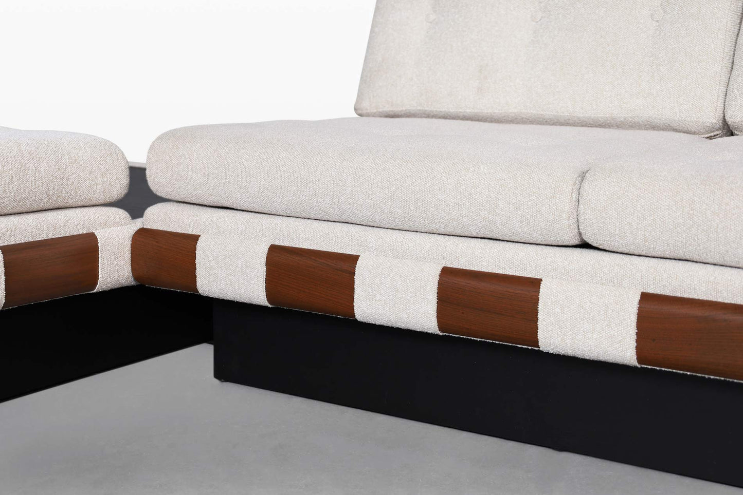 Vintage Walnut Sectional Sofa by Adrian Pearsall for Craft Associates