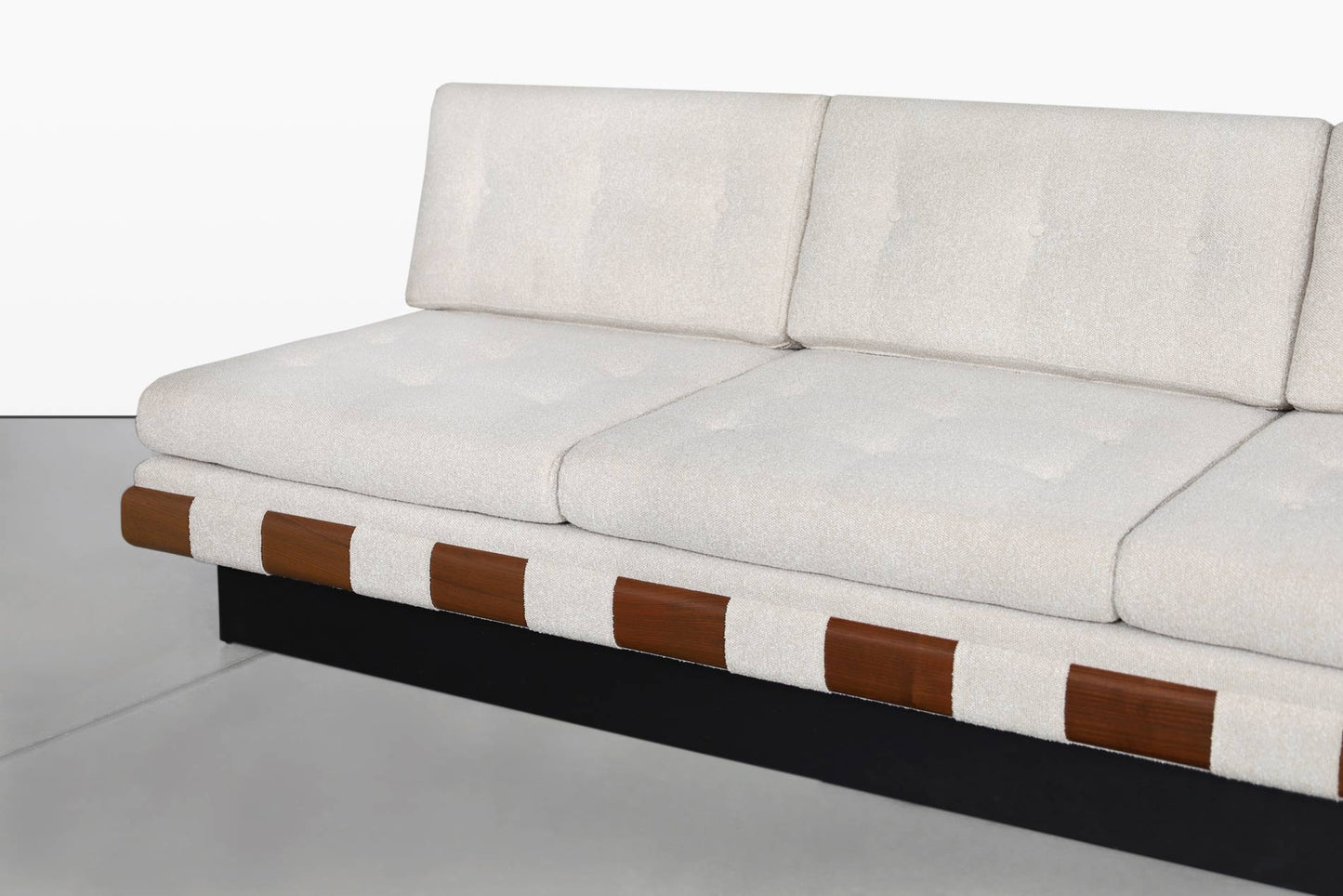 Vintage Walnut Sectional Sofa by Adrian Pearsall for Craft Associates