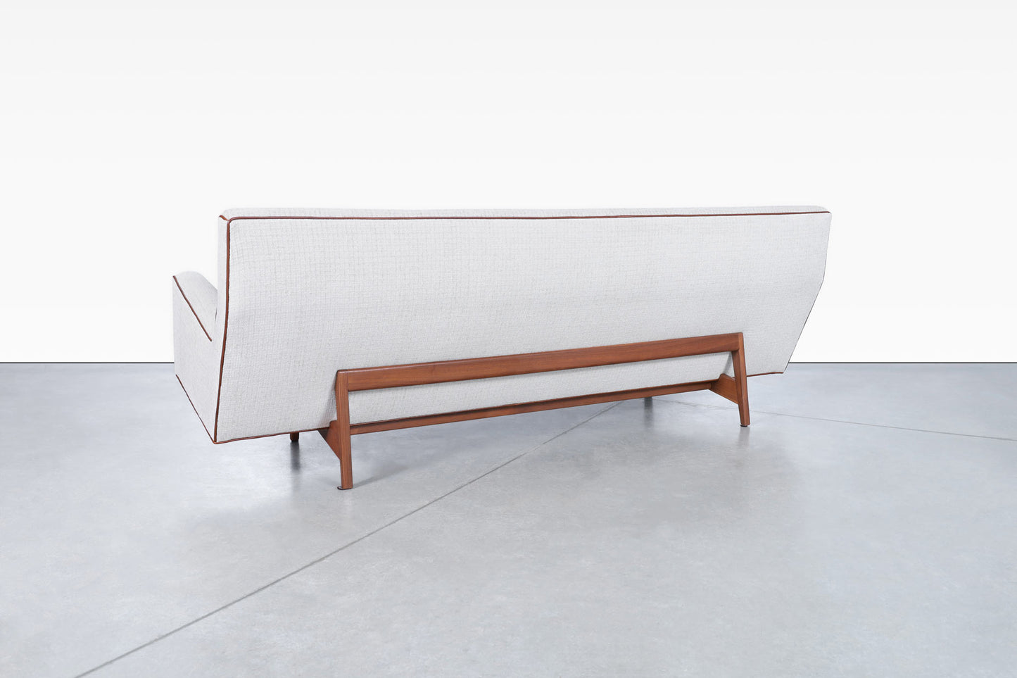 Vintage Walnut Sofa Model U-150 by Jens Risom