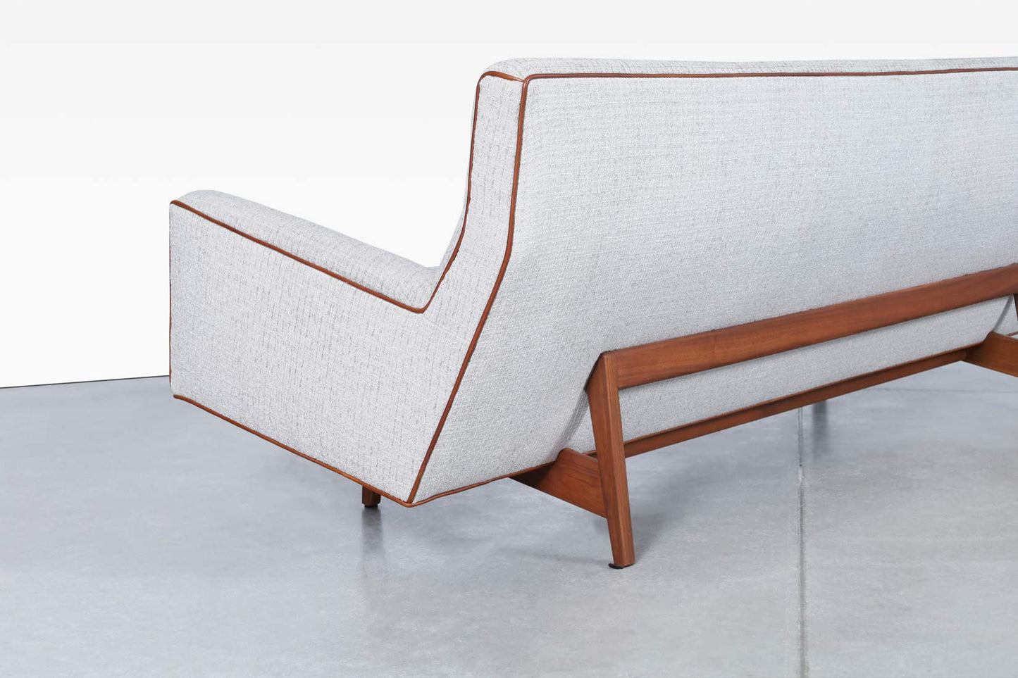 Vintage Walnut Sofa Model U-150 by Jens Risom