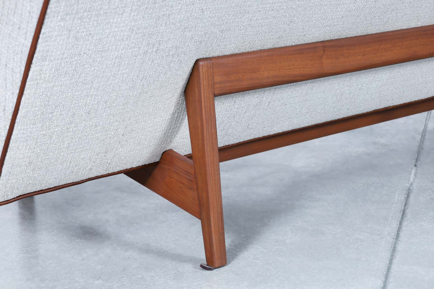 Vintage Walnut Sofa Model U-150 by Jens Risom